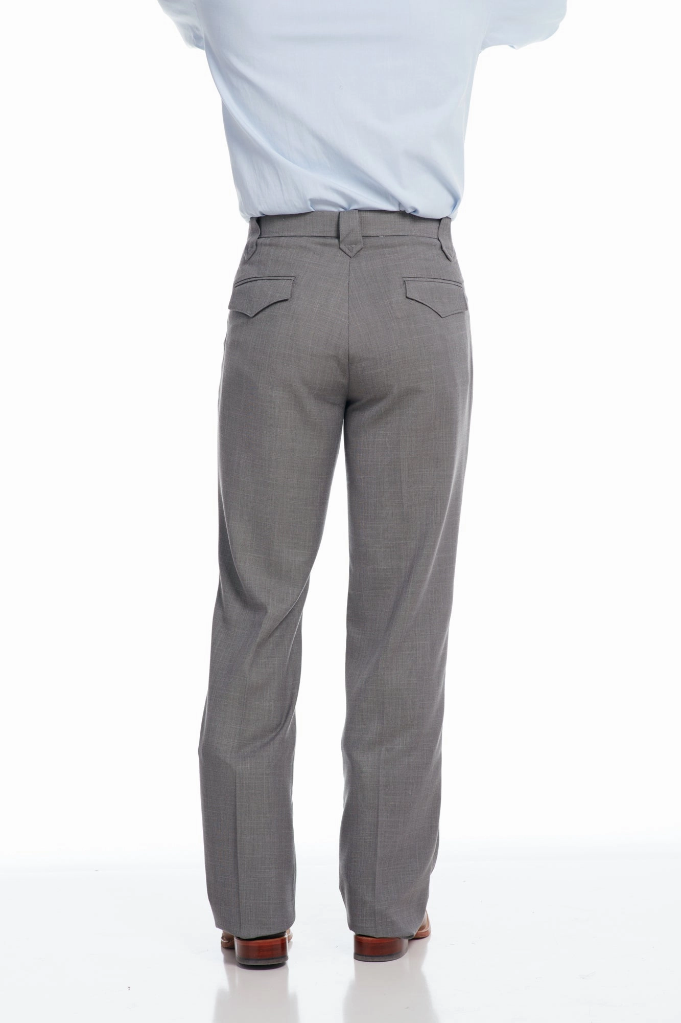 Circle S Mens Steel Grey Polyester Pants Ranch Dress Durable Fabric