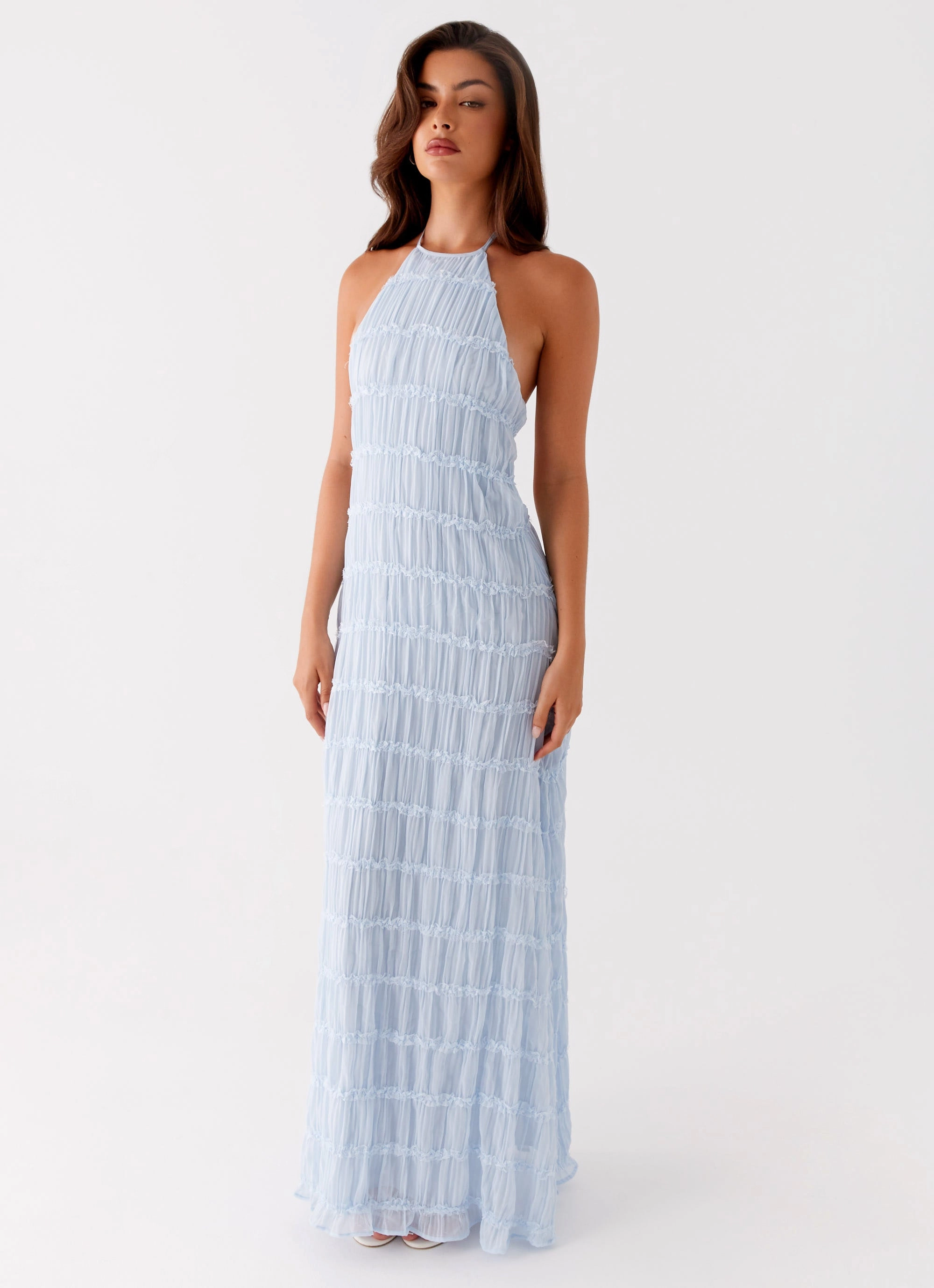Cozy Comfort Aullie Maxi Dress - Blue