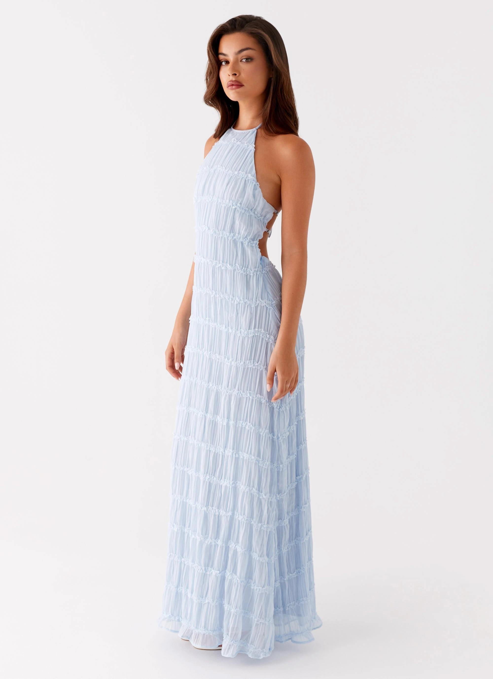 Aullie Maxi Dress - Blue Essential winter wear
