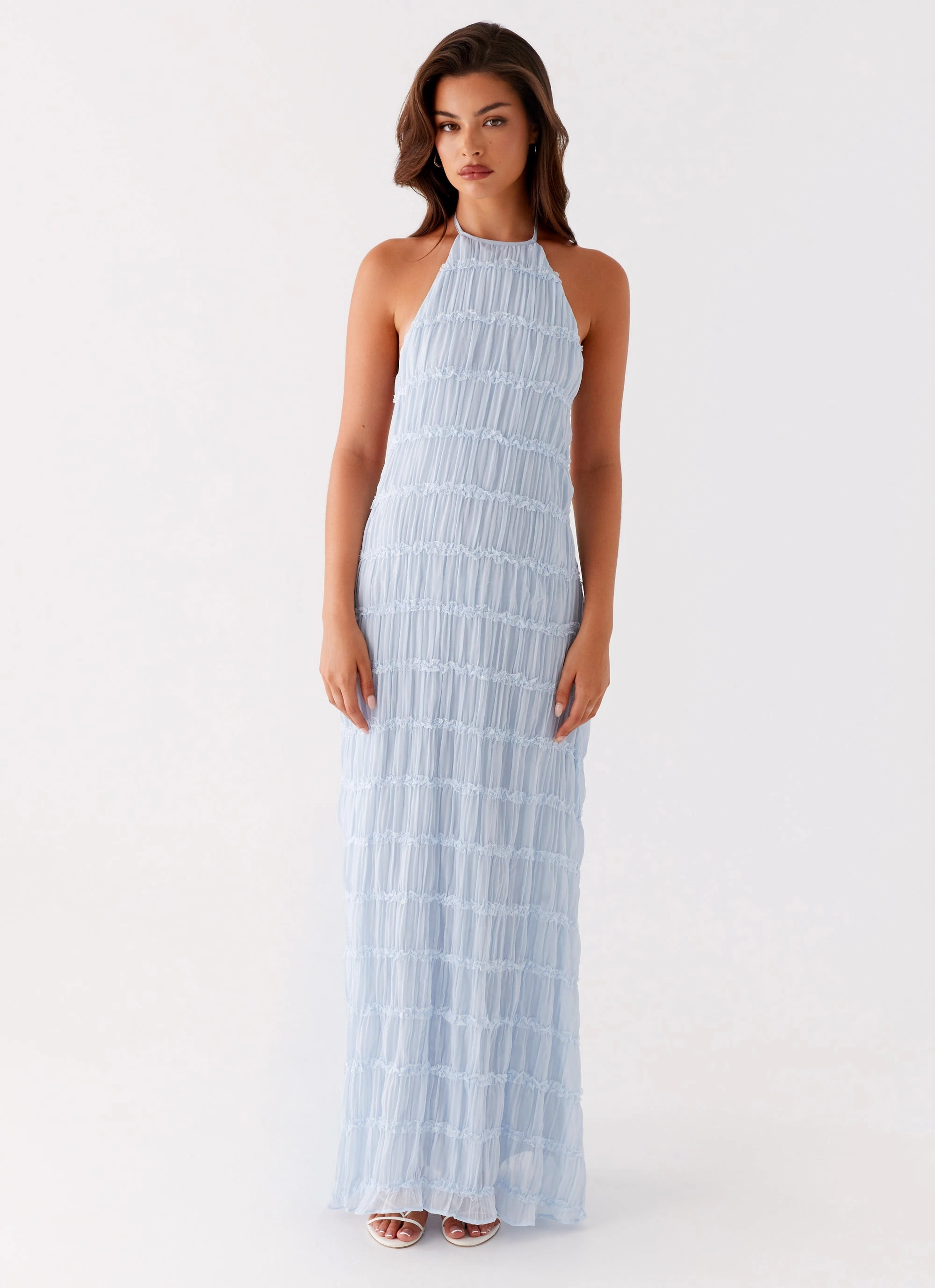 Bold Statement Comfy Outerwear Aullie Maxi Dress - Blue