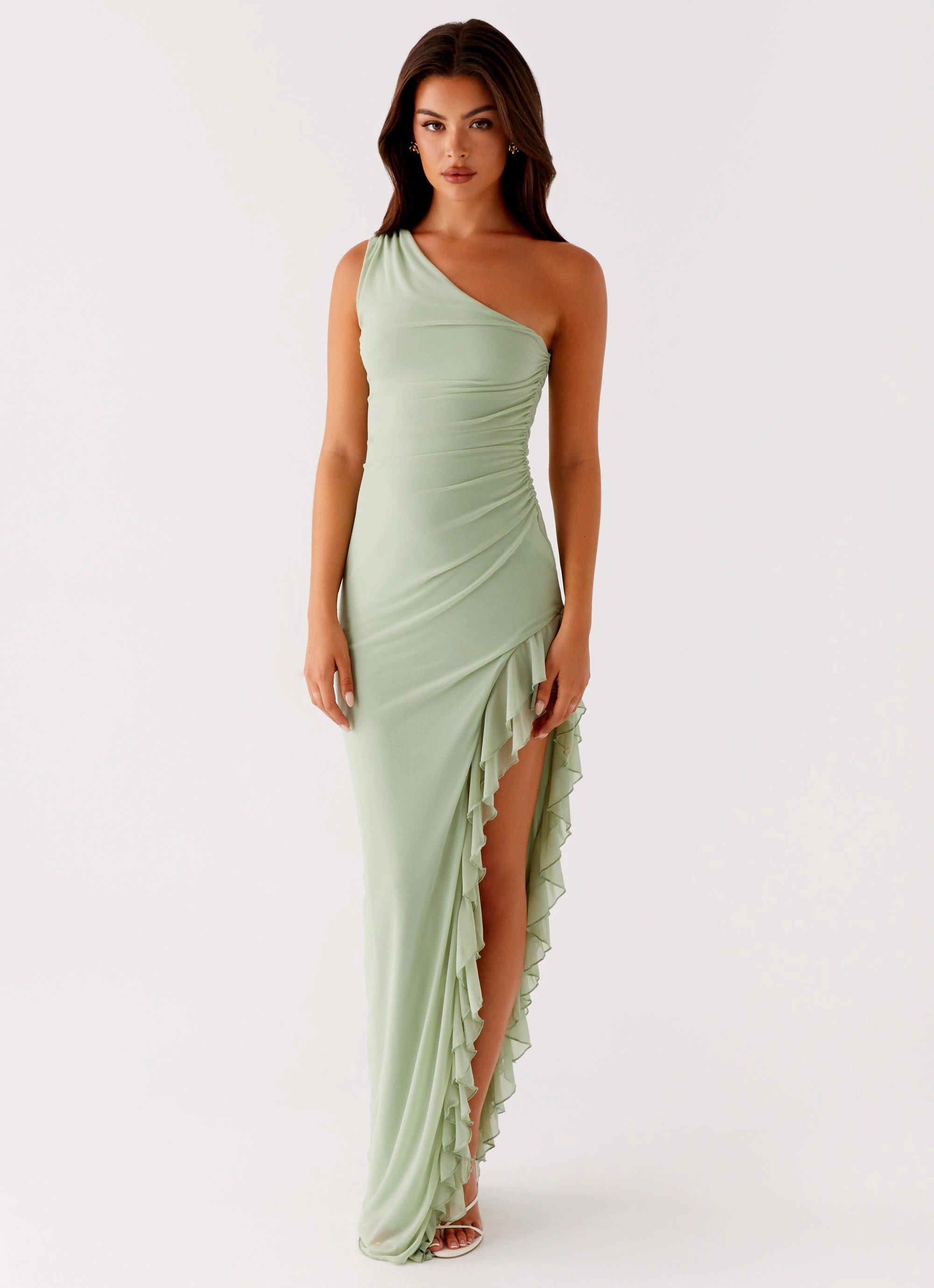 Luxury Outerwear Clarence Maxi Dress - Sage