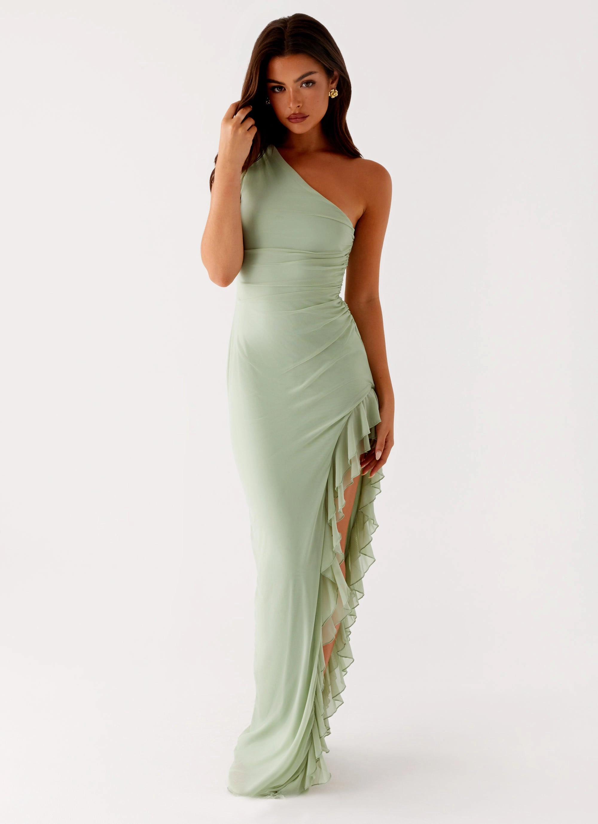 Clarence Maxi Dress - Sage Spring Layer Business Attire