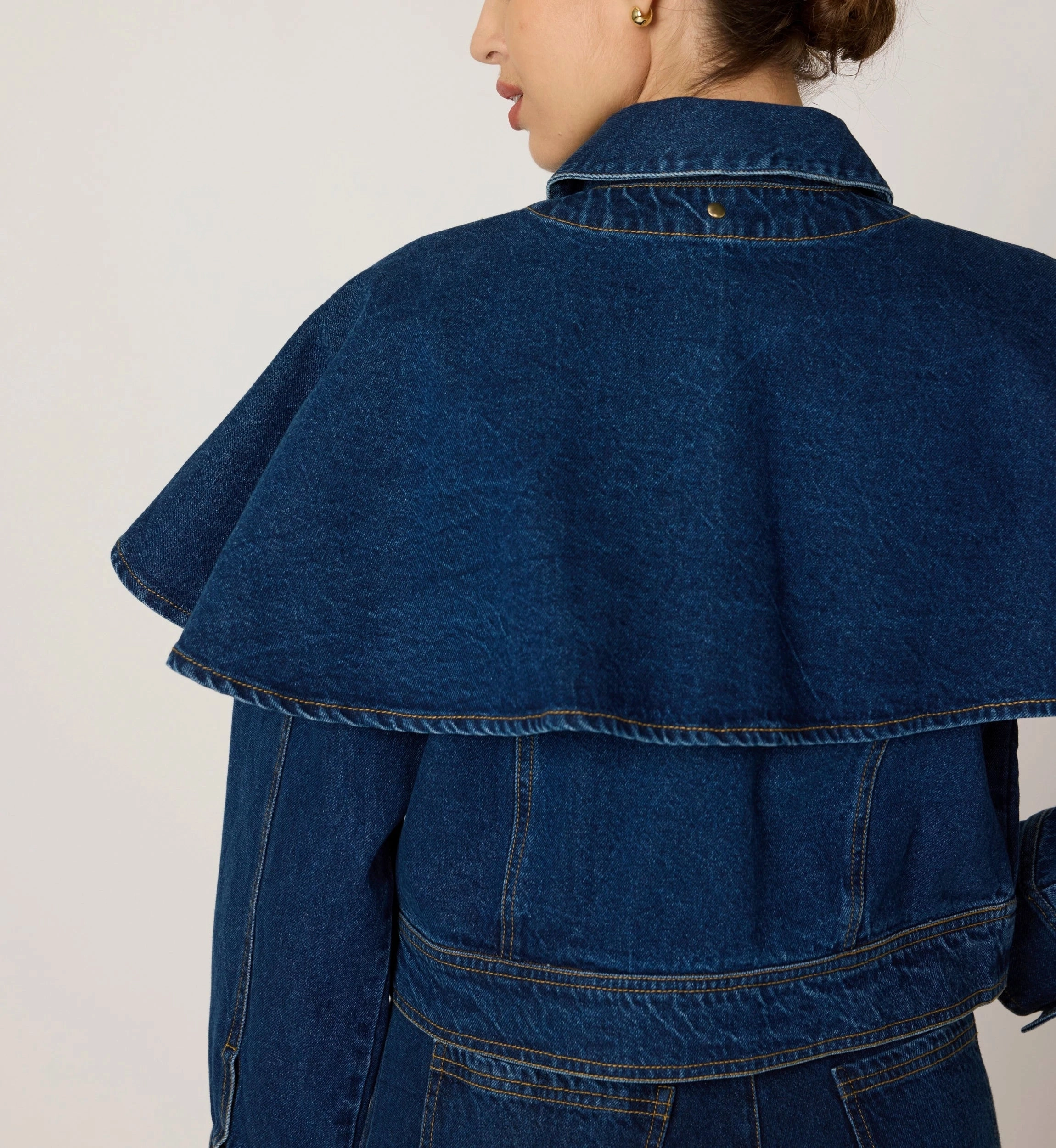 Clarke Jacket | Dark Denim Sweat Absorbent Layered Look
