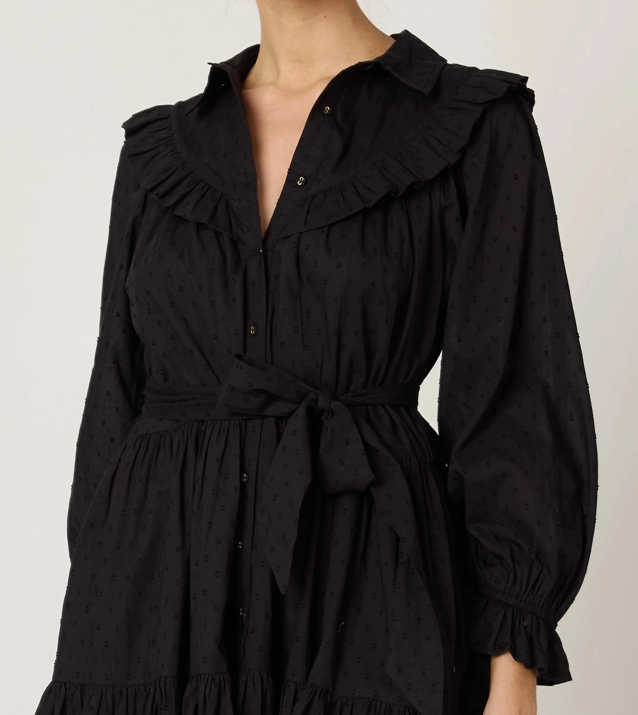 Romantic Mood Lotte Mini Dress | Black