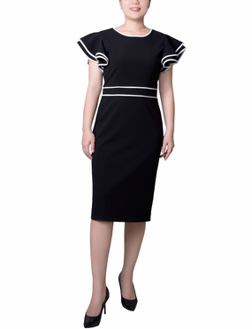 Short Ruffle Sleeve Dress Vibrant Movement