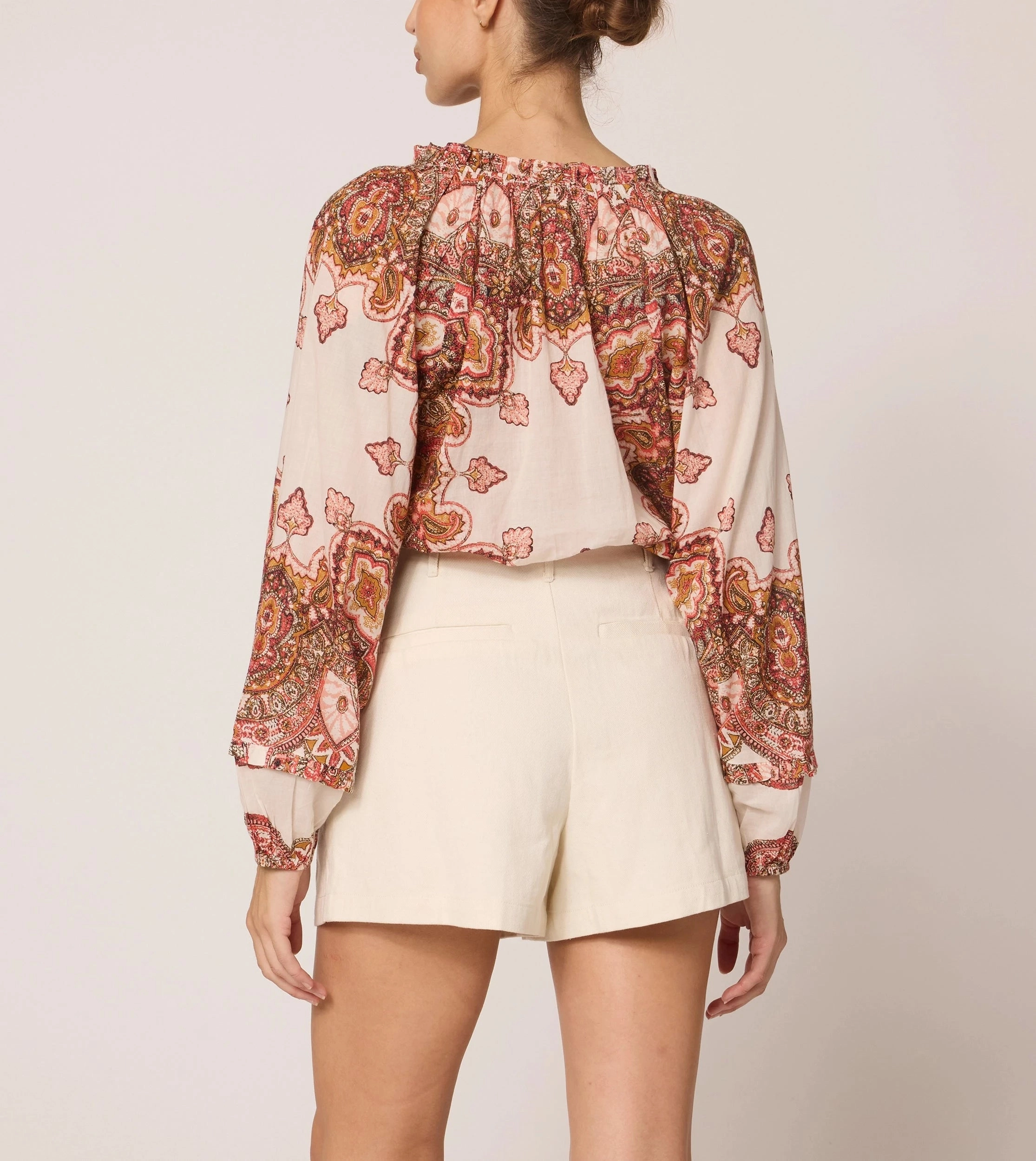 Alicia Blouse | Foulard Paisley MultiPocket
