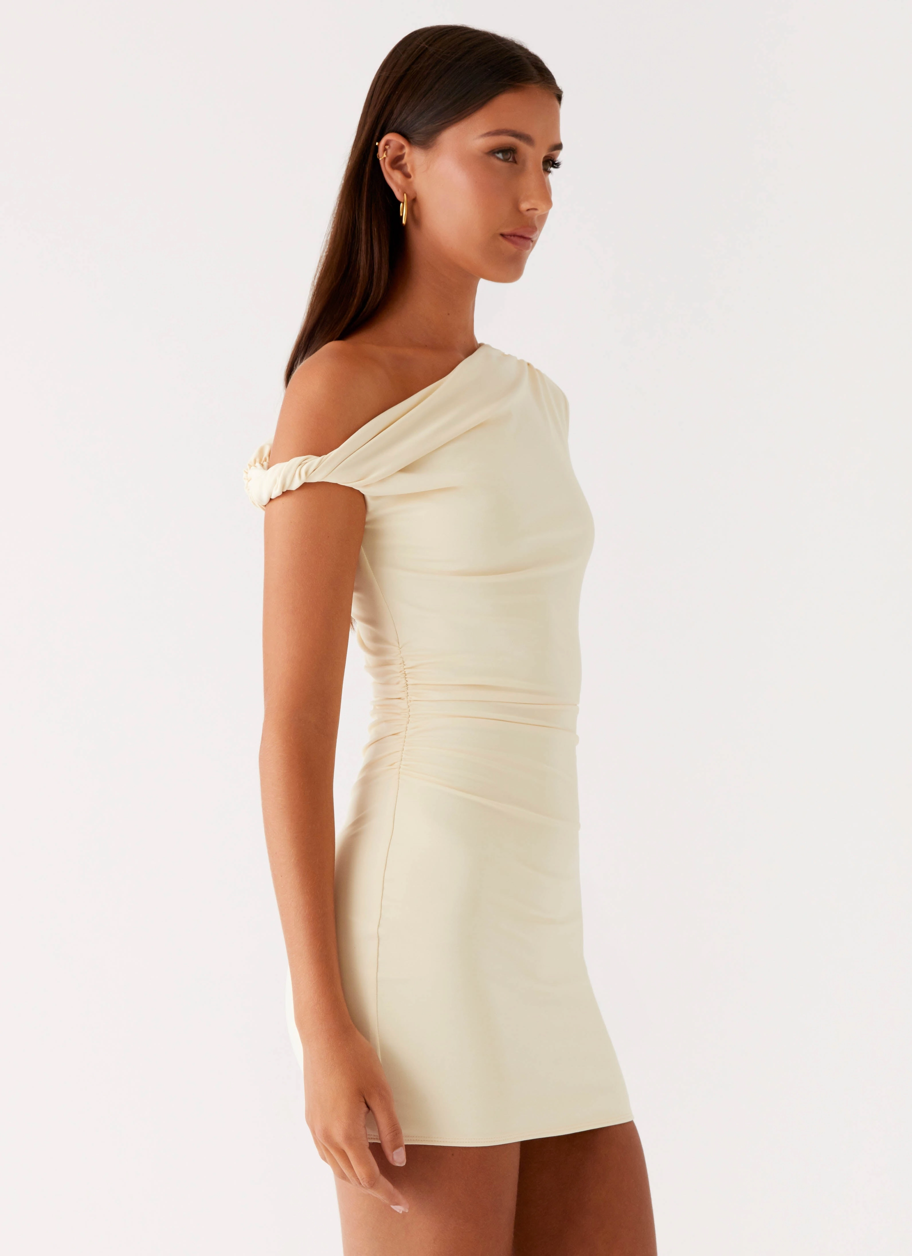 Byron Mini Dress - Sunny Yellow Padded Layer