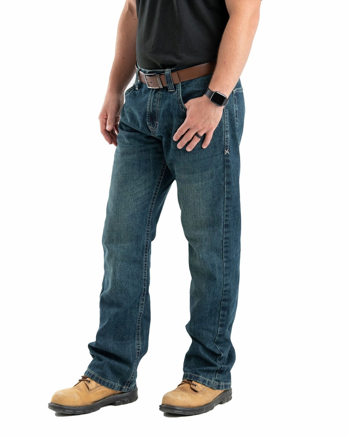 Stain Release Finish Berne Mens Quarry Pocket Jeans