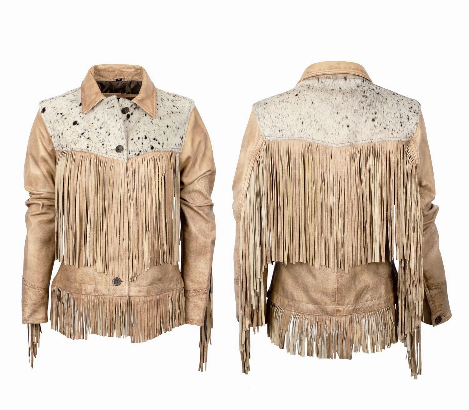 Multi Purpose Layer STS Ranchwear Womens Frontier Palomino/Cowhide Leather Leather Jacket