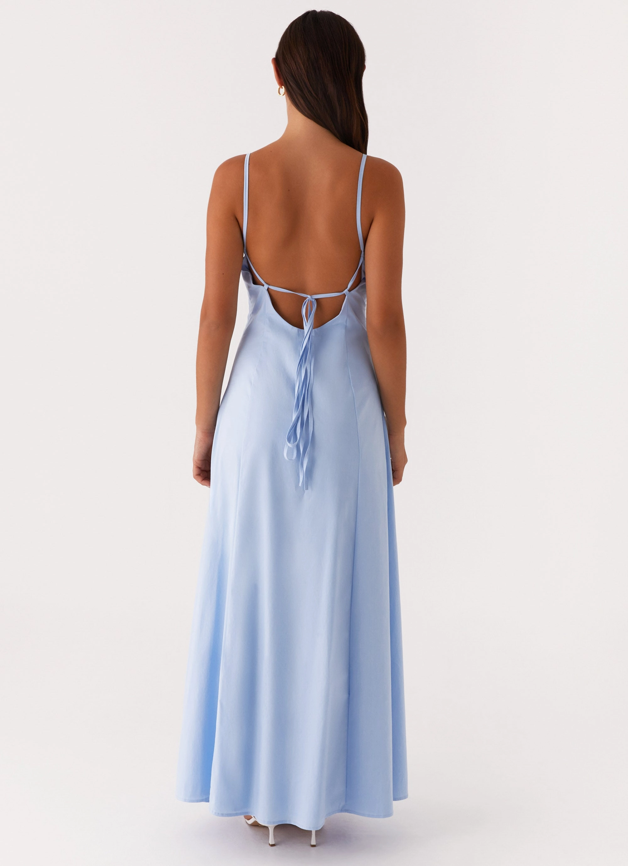 Clear As Day Maxi Dress - Blue Winter Ready