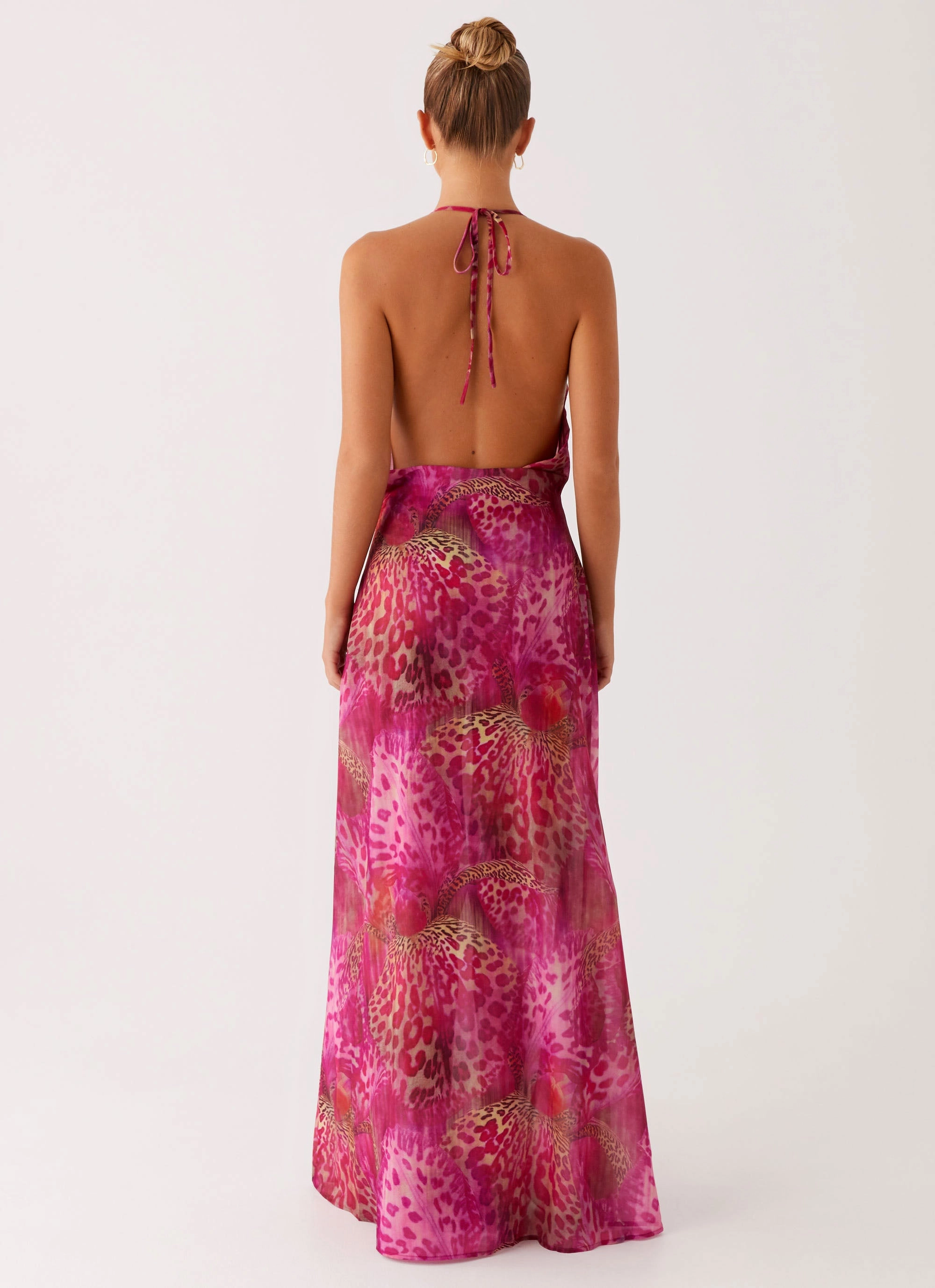 High Fashion Outerwear Fantasy Maxi Dress - Lavender Lagoon