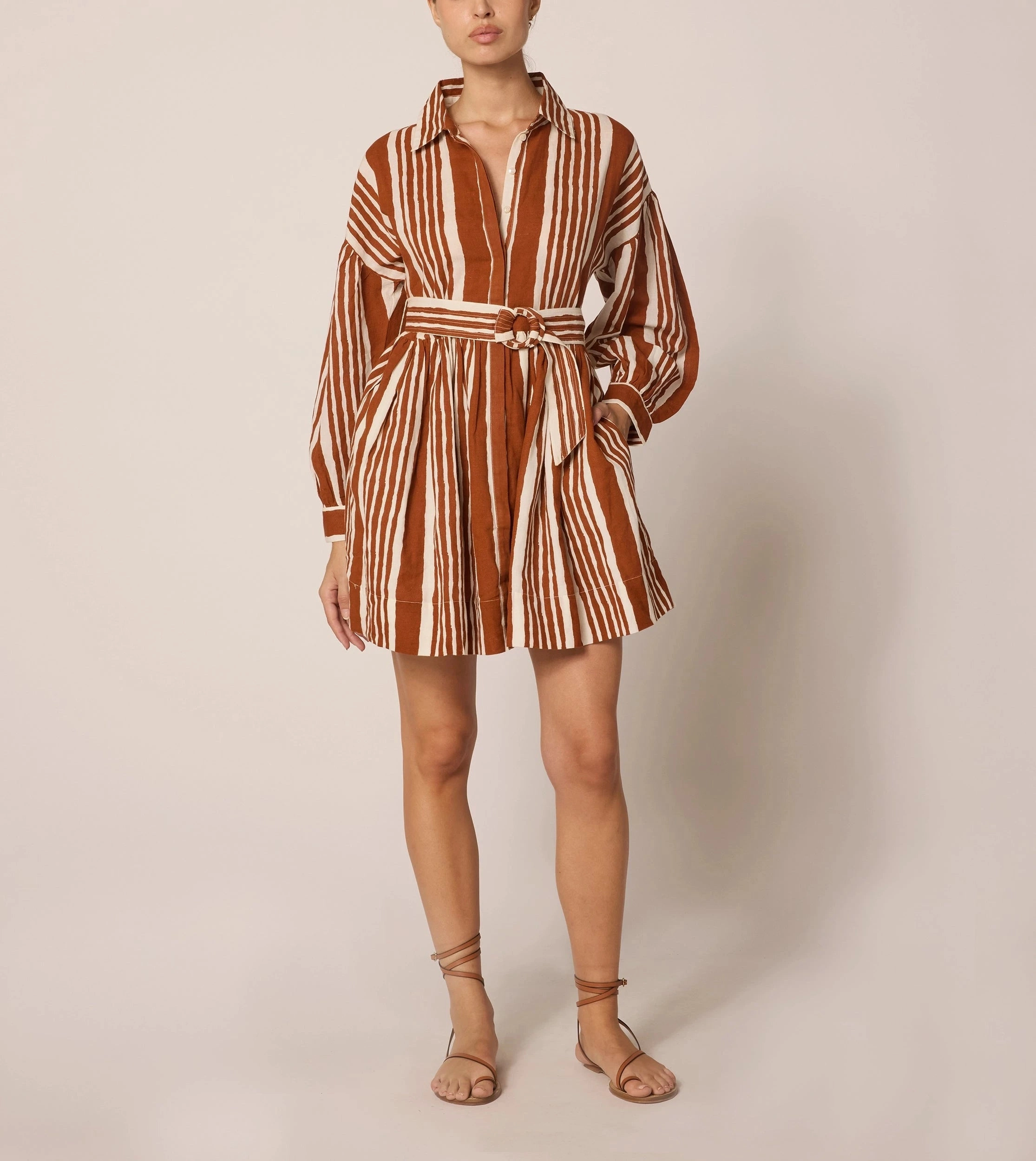 Calm Fit Tiana Mini Dress | Vecchio Stripe