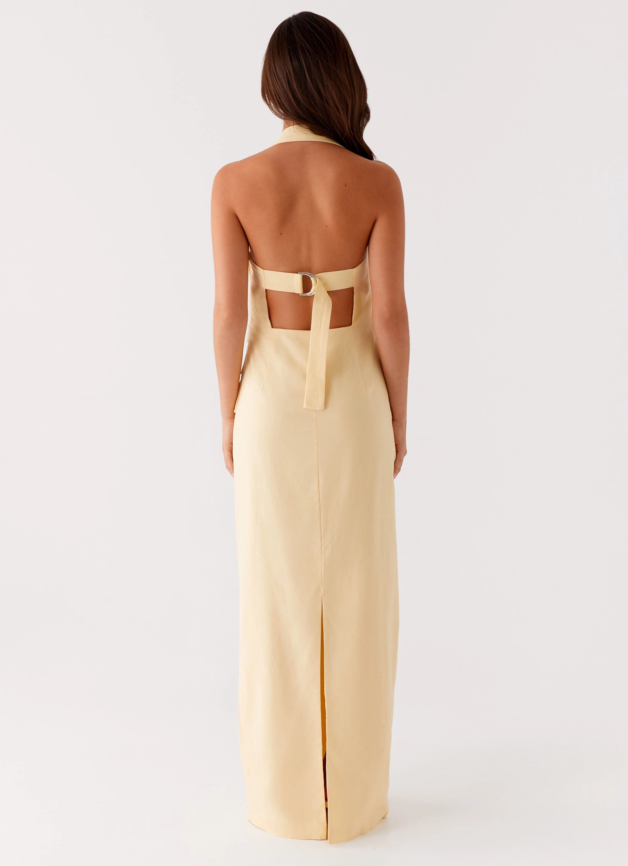 Clean Outfit Rumour Has it Maxi Dress - Yellow