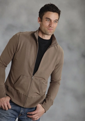 Dry Weather Look Workday Ready Ouray Mens Brown 100% Cotton USA Zip Jacket