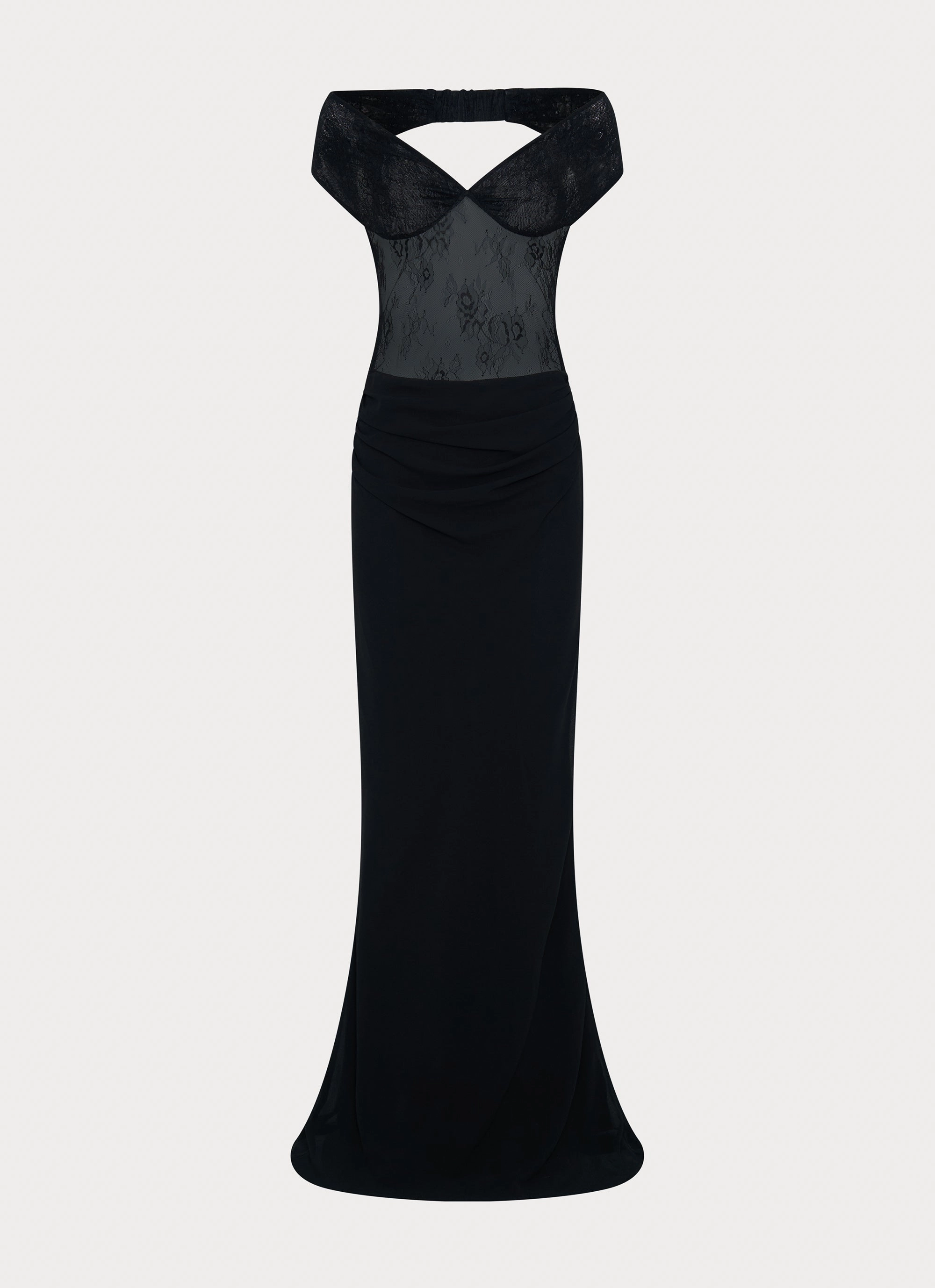 Bow-Detail Elle Maxi Dress - Black
