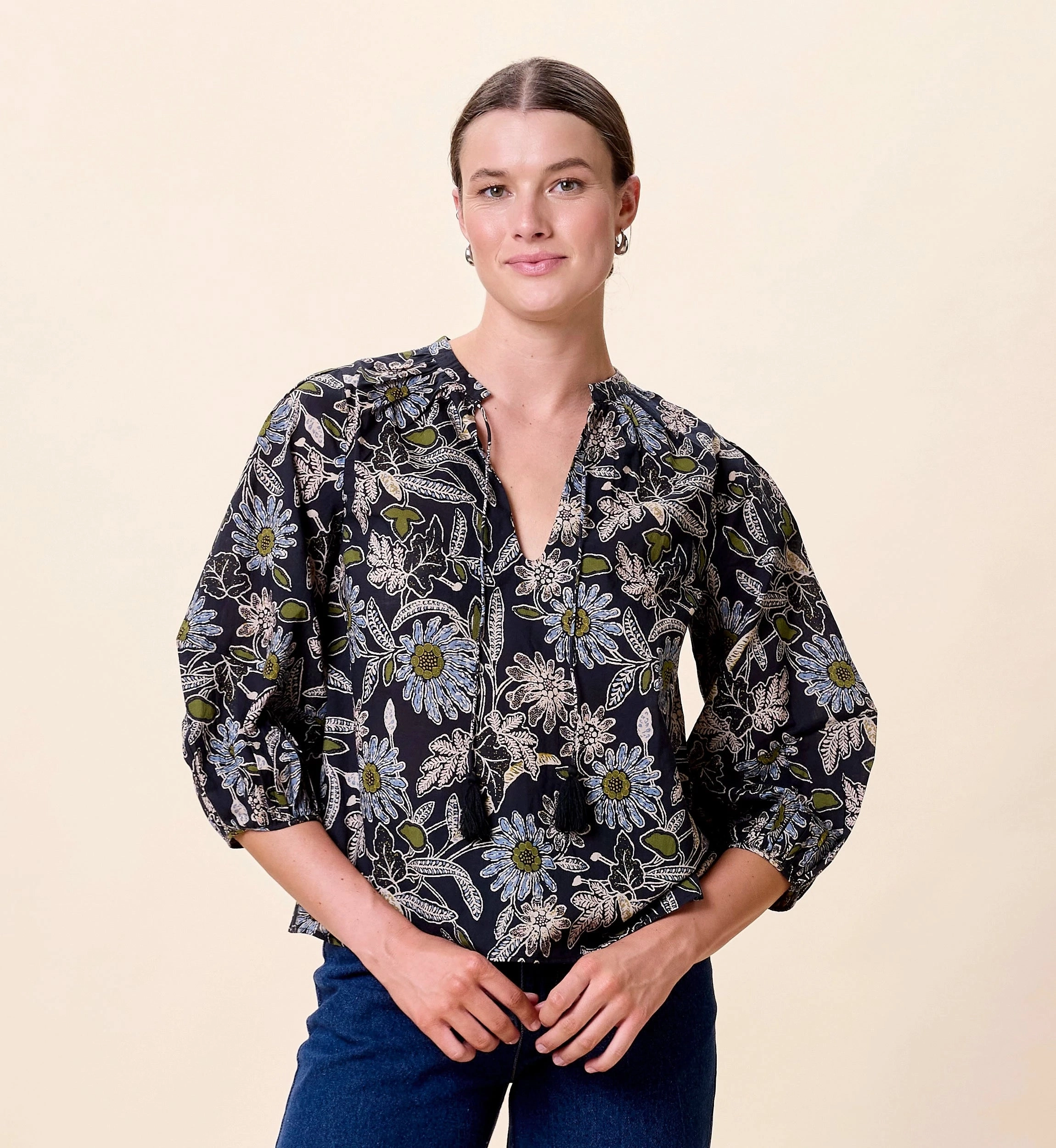 Belle Blouse | Dark Magnolia Layered Ventilation Zones