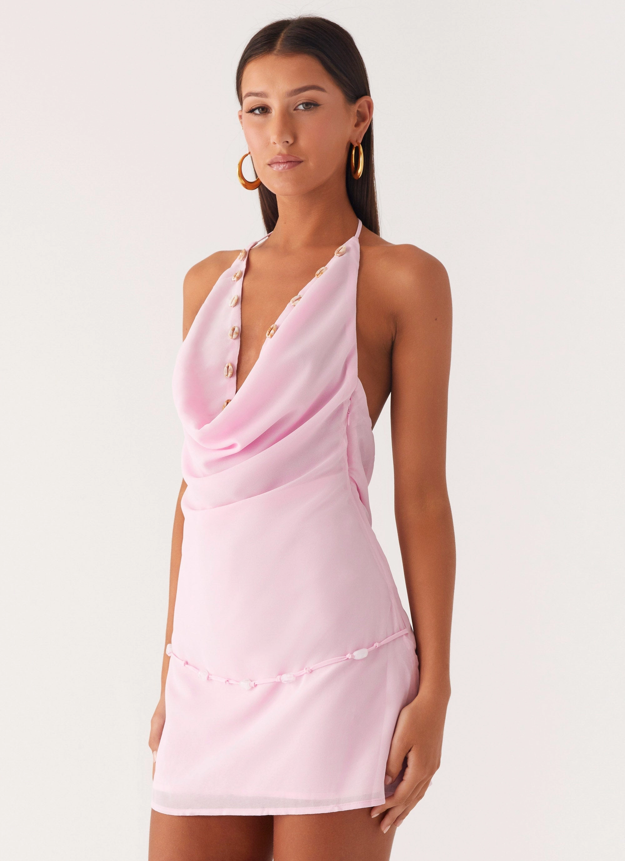 Runway Inspired Just for Love Mini Dress - Baby Pink