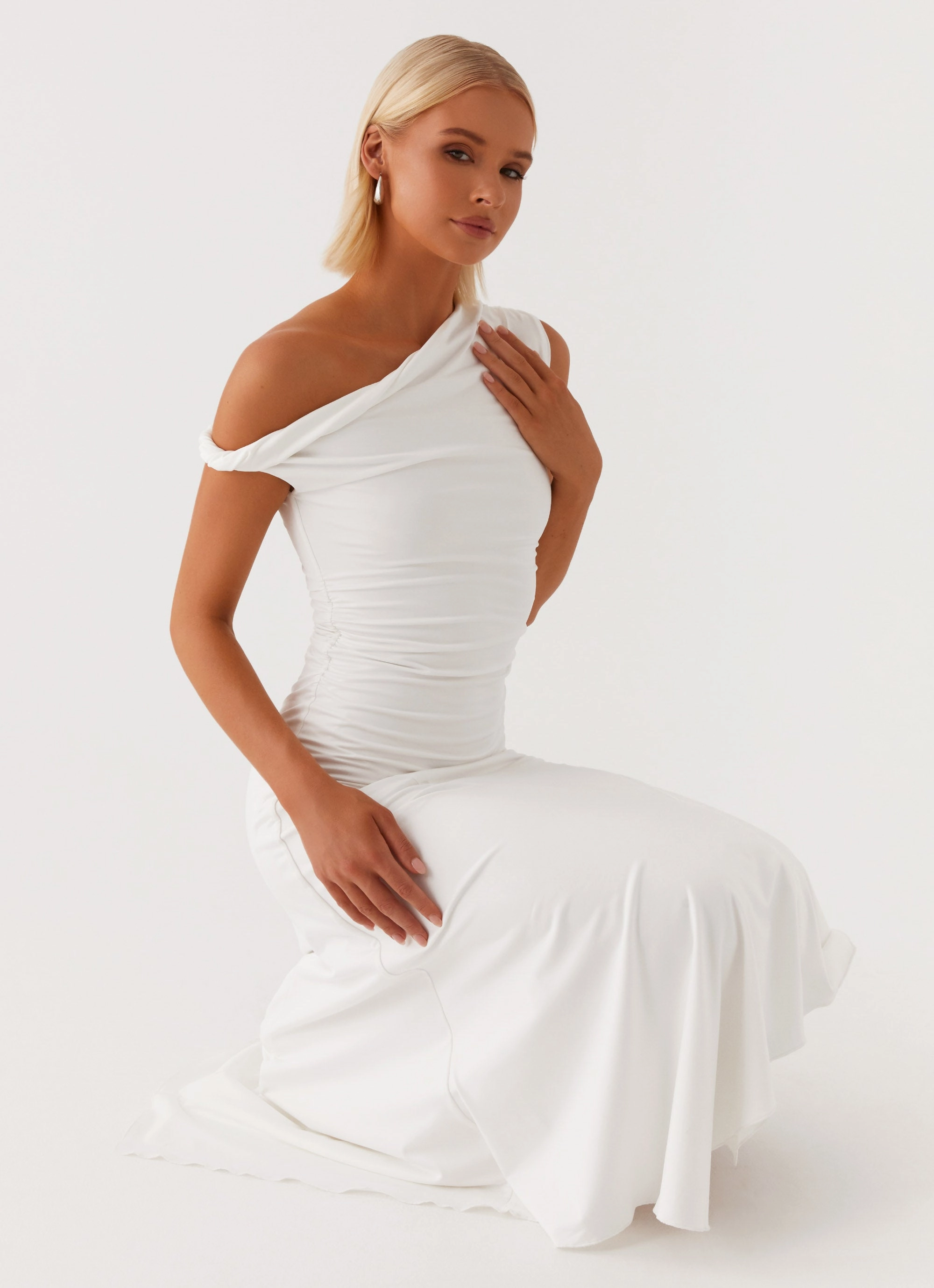 Byron Midi Dress - White Tear-resistant Perfect Design