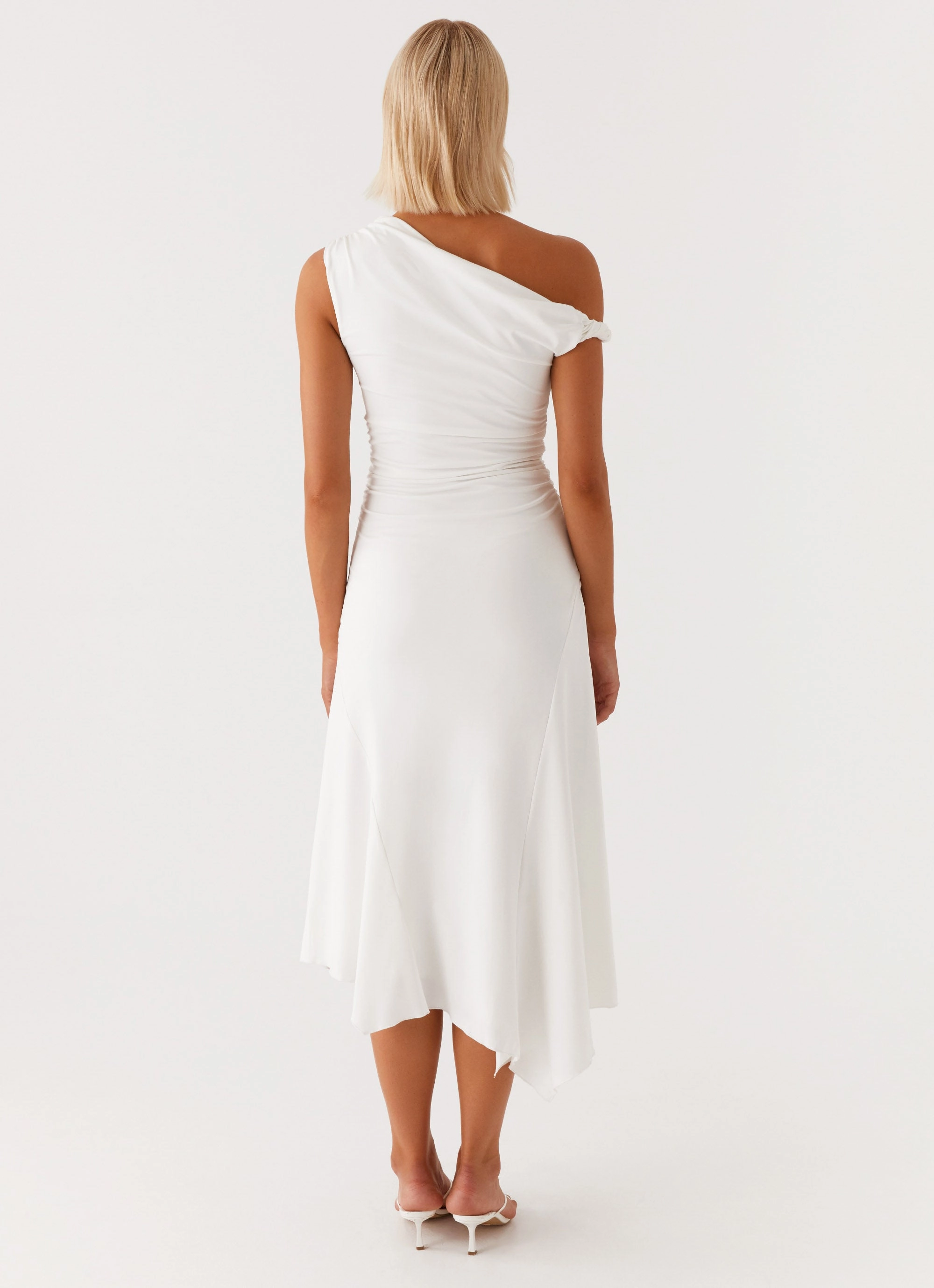 Byron Midi Dress - White Feel Good Simple formal dress