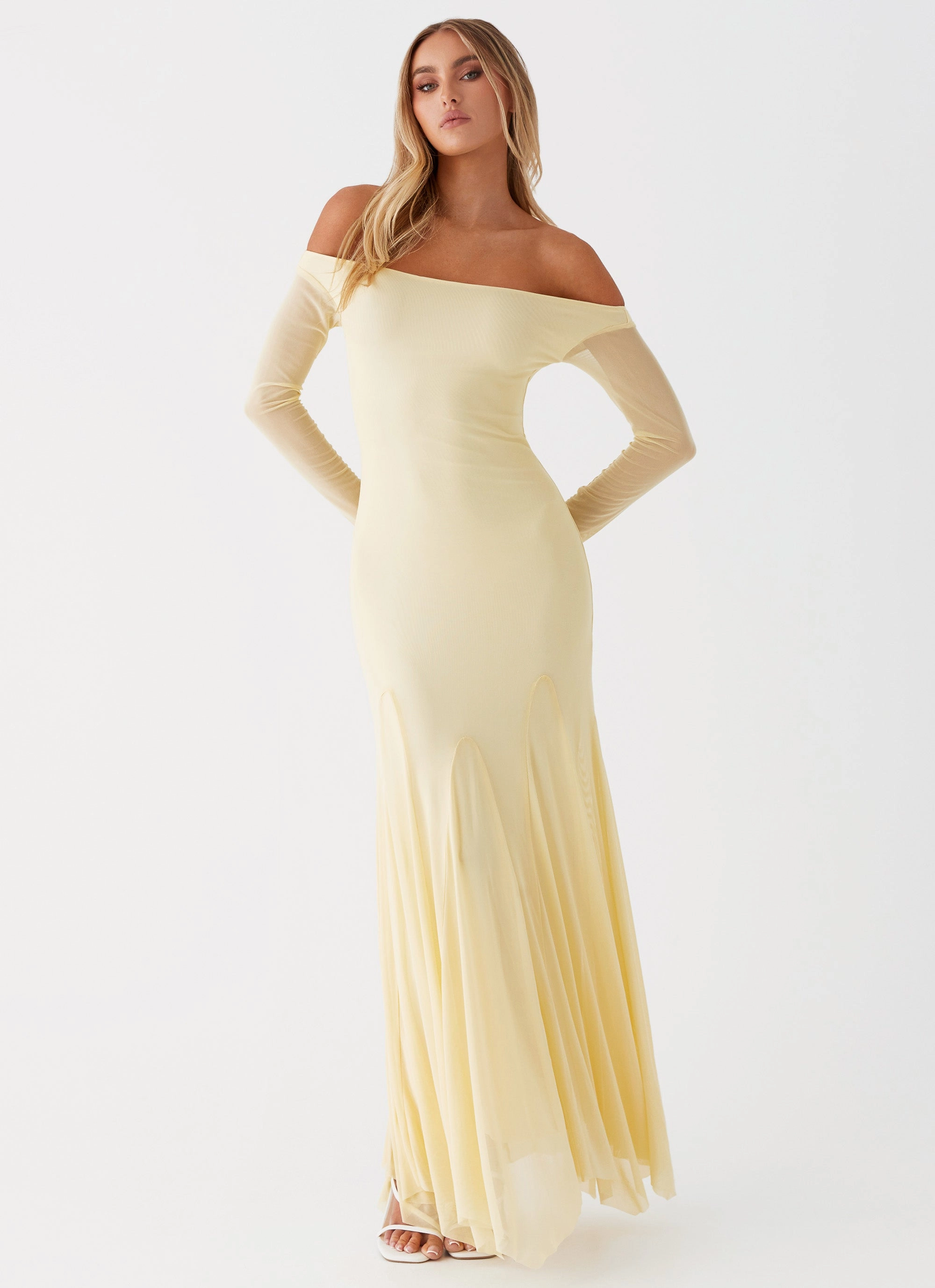 Maribel Maxi Dress - Yellow Cold Day Outerwear
