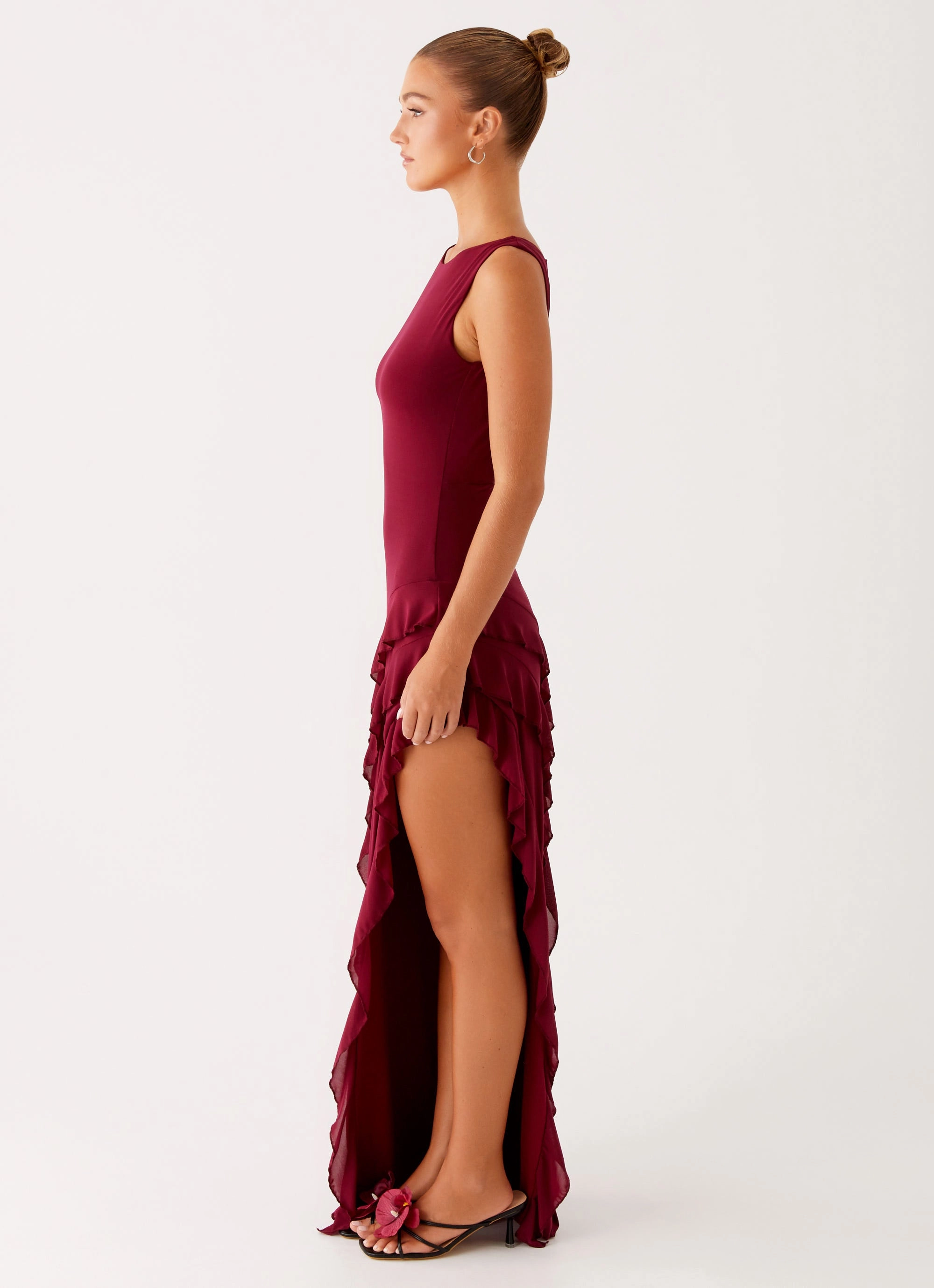 Hendrix Maxi Dress - Raspberry Wine Sharp Style Fresh Look