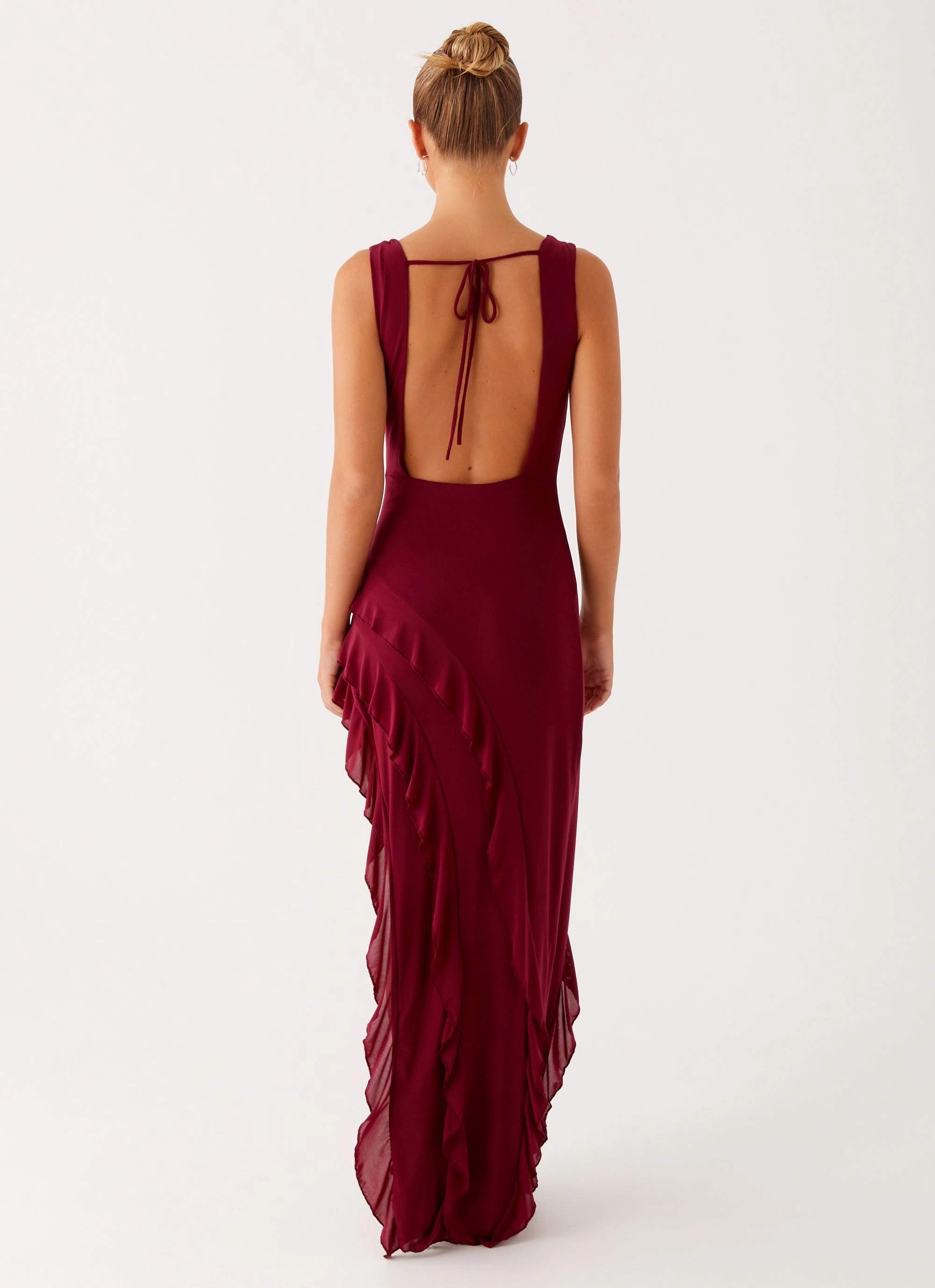 Moment Soft Light Outfit Hendrix Maxi Dress - Raspberry Wine