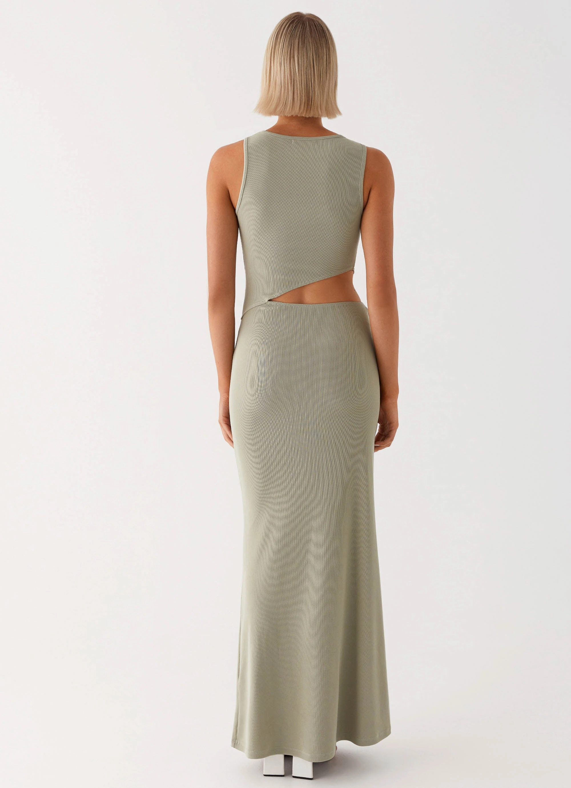 Lennox Maxi Dress - Sage Softly Structured Simple formal dress