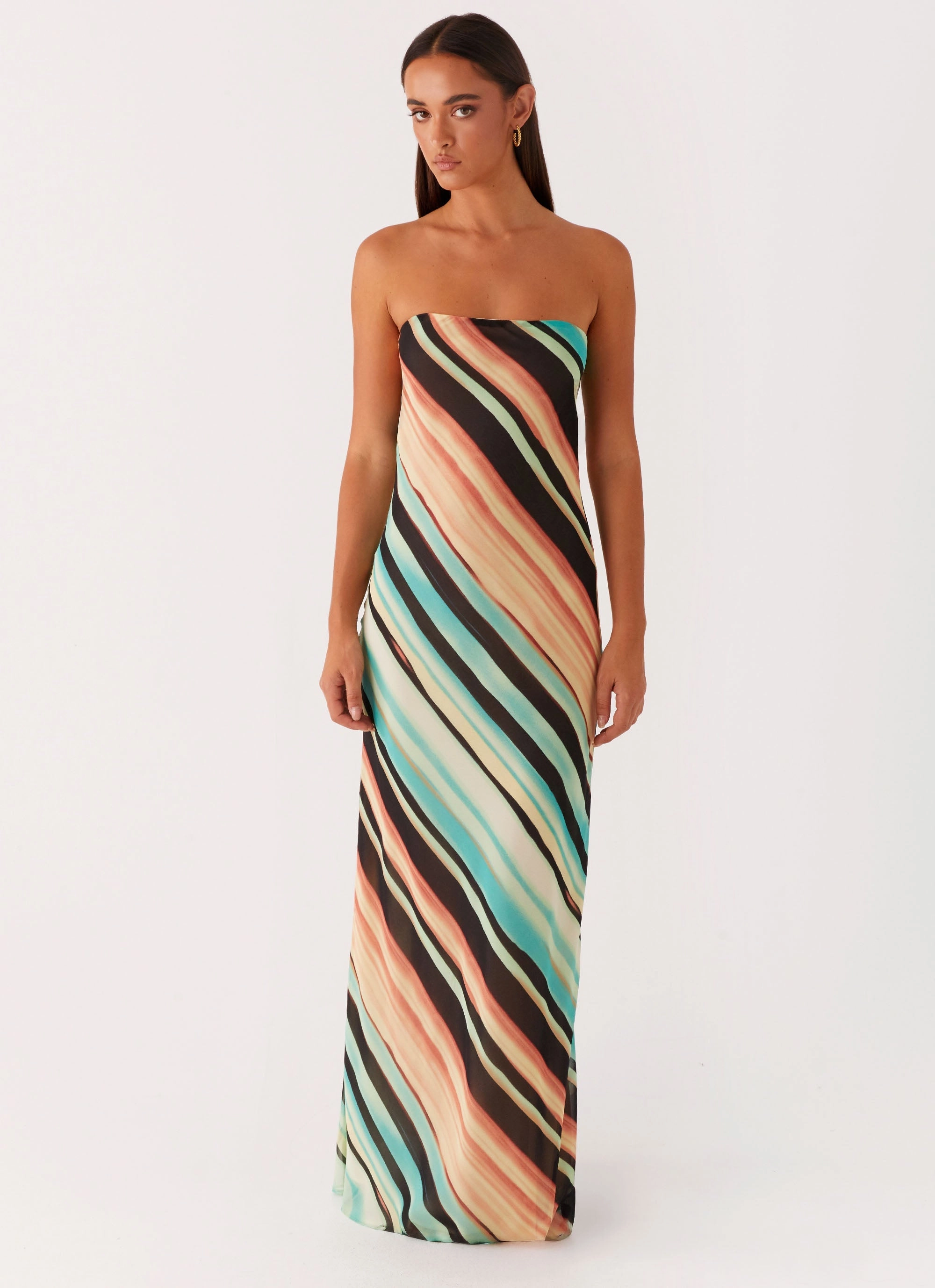 Weekend Look Stylish Layering Como Maxi Dress - Stripe
