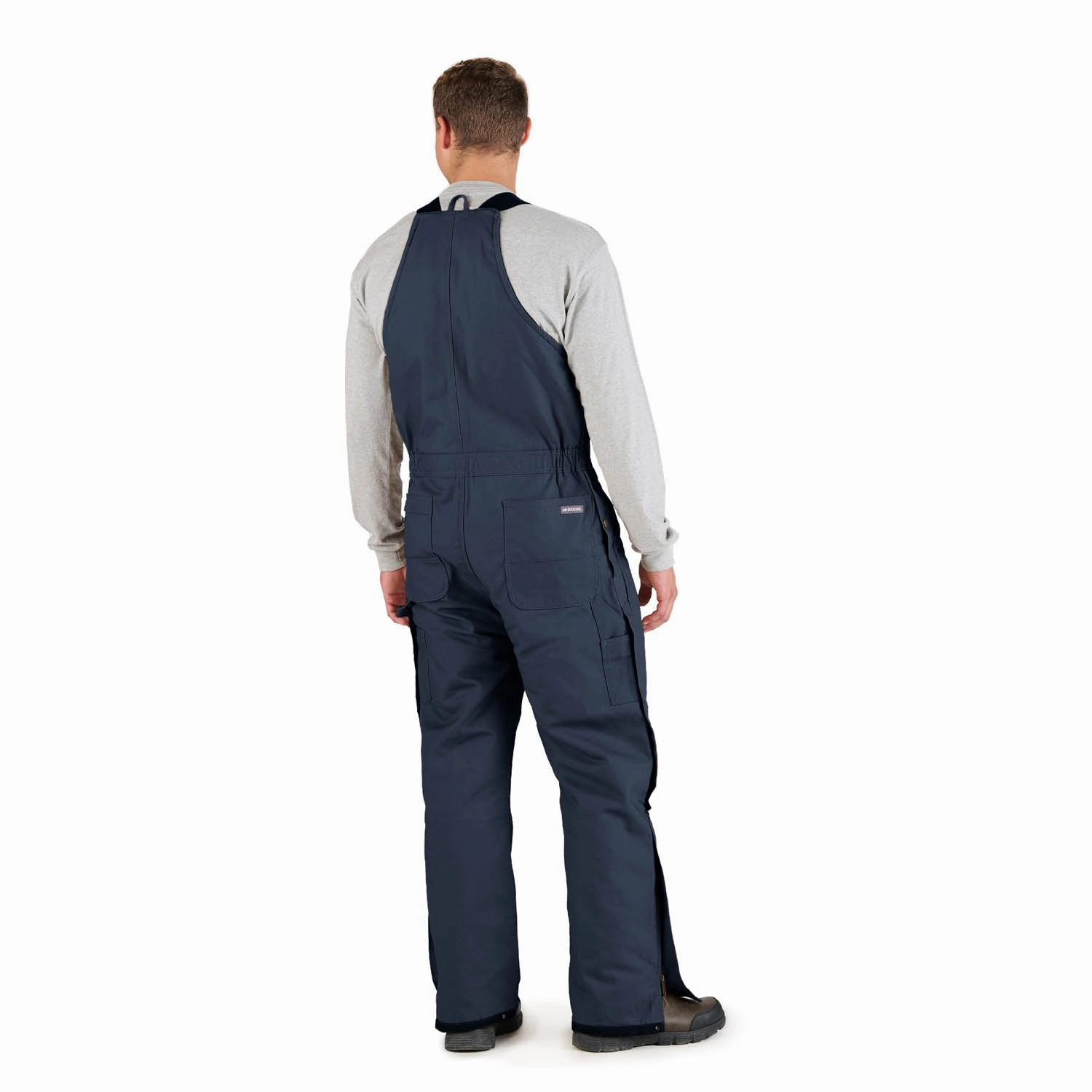 Reinforced Edging Berne Mens Navy 100% Cotton Deluxe Insulated Bib Overall