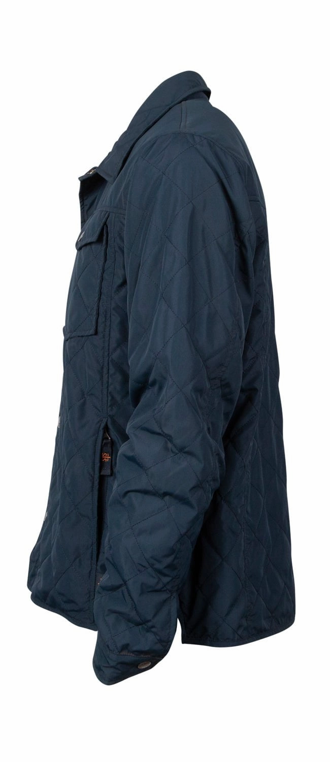 STS Ranchwear Womens Cassidy Steel Blue 100% Polyester Softshell Jacket Lightweight Warmth Core Vegan Leather Accents