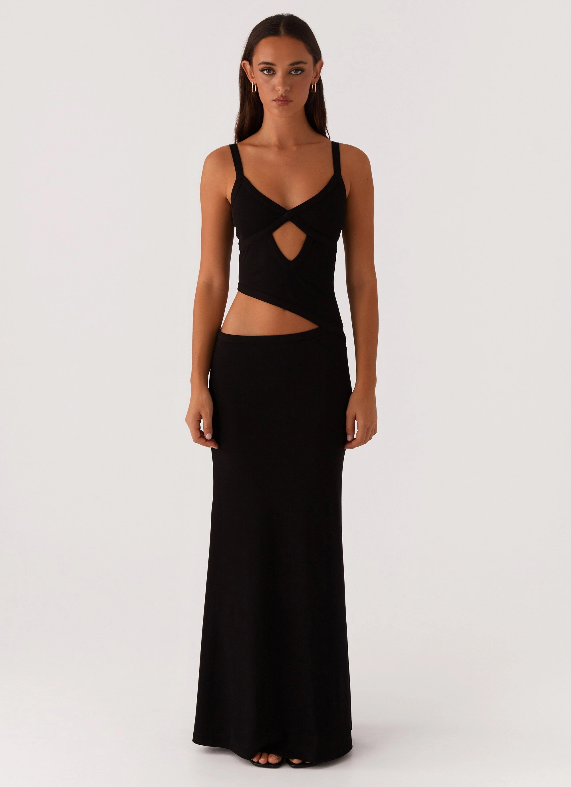 Jocelyn Maxi Dress - Black Elegant Outerwear