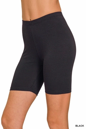 Compact Storage Feature Connie Premium Cotton Biker Shorts S-XL