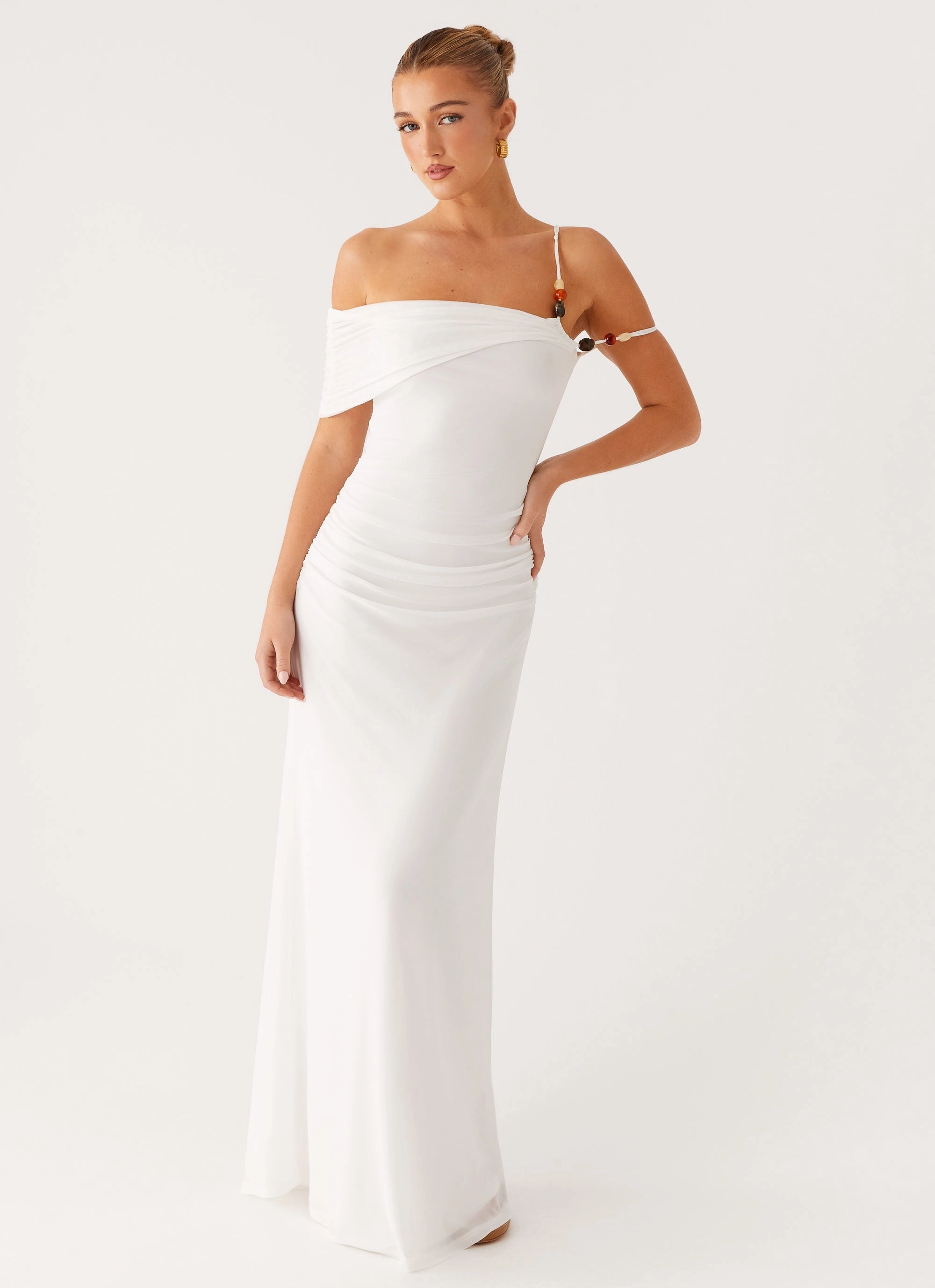 Sleek And Stylish Conquer Maxi Dress - Off White