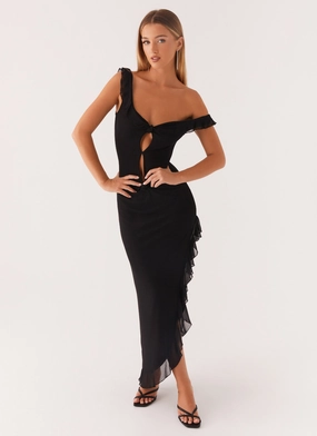 Love Soft Impossible Cut Out Midi Dress - Black