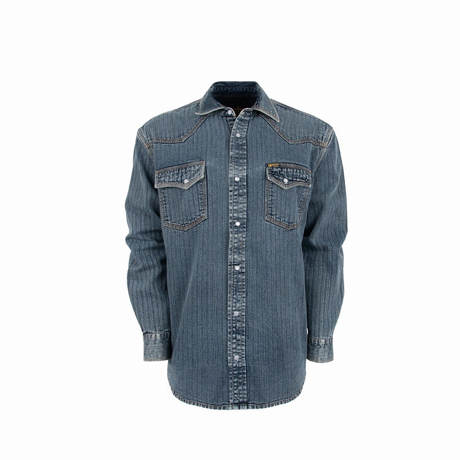 Modern Aesthetic STS Ranchwear Mens Duke Denim 100% Cotton L/S Shirt