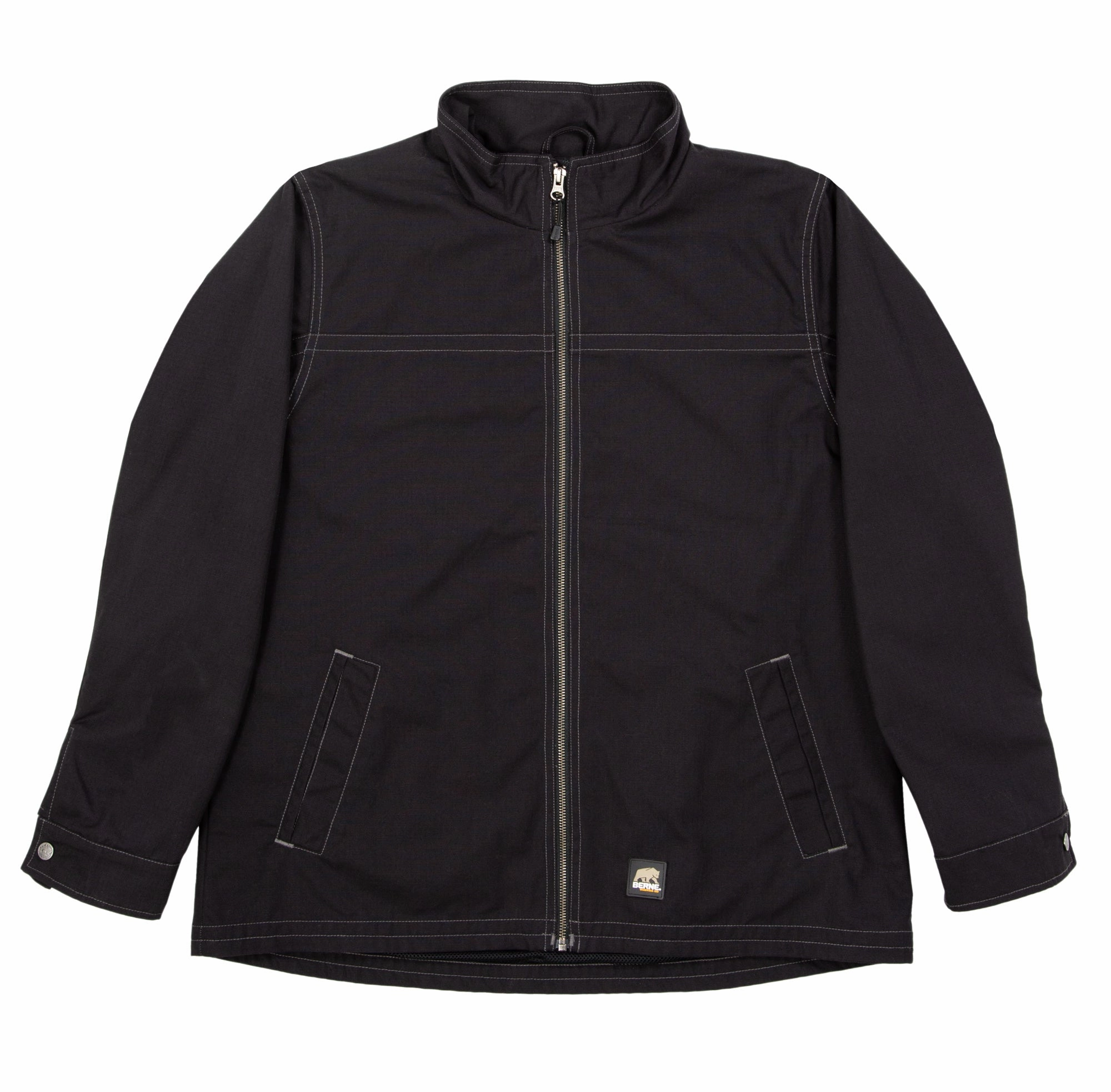 Outer Chill Piece Berne Ladies Black 100% Cotton Ladies Ripstop Jacket