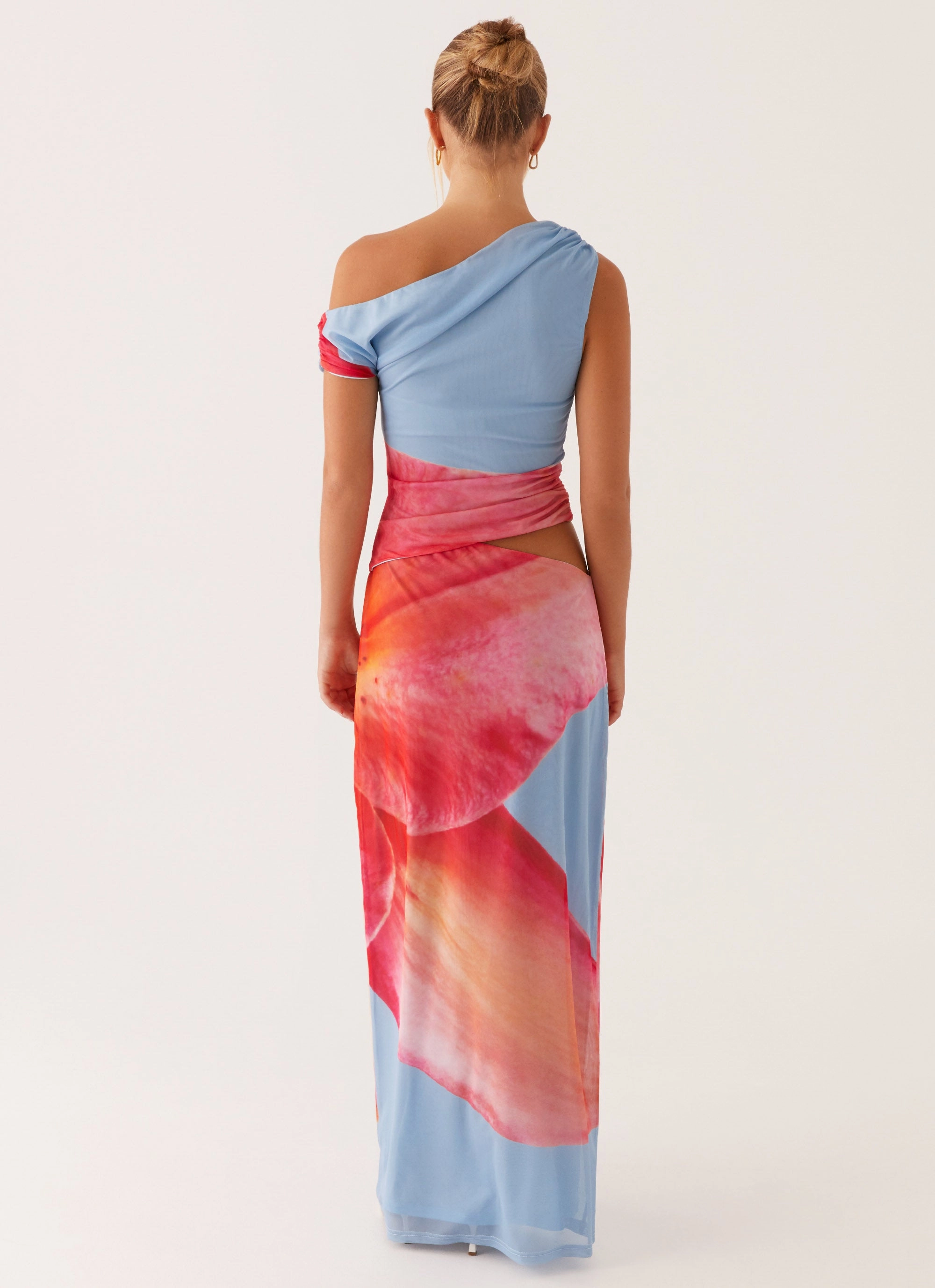 Santa Monica Maxi Dress - Blue Floral Vibrant Spirit Kind Glow