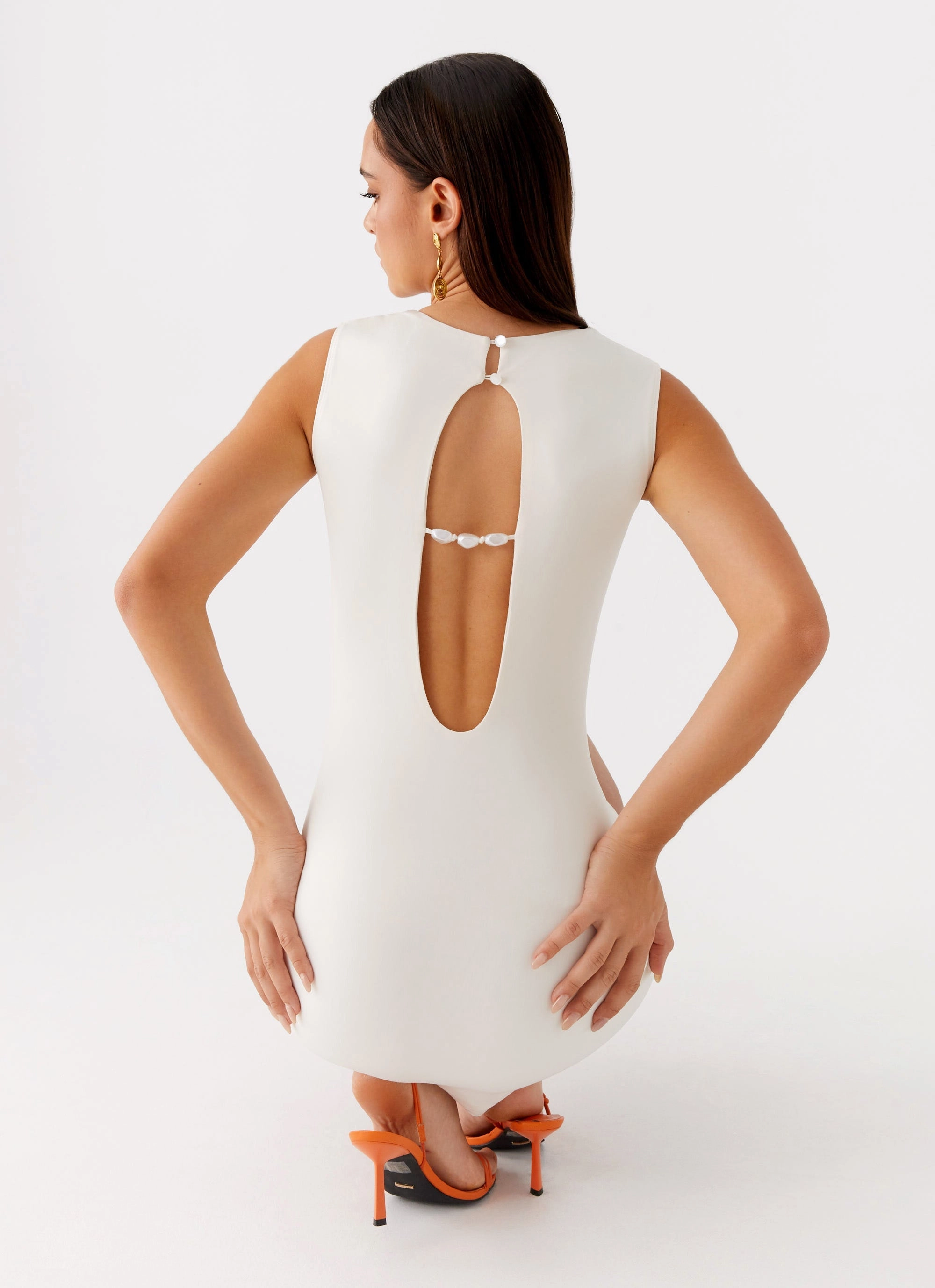 Modern Appearance Spring Style Shai Pearl Mini Dress - Ivory