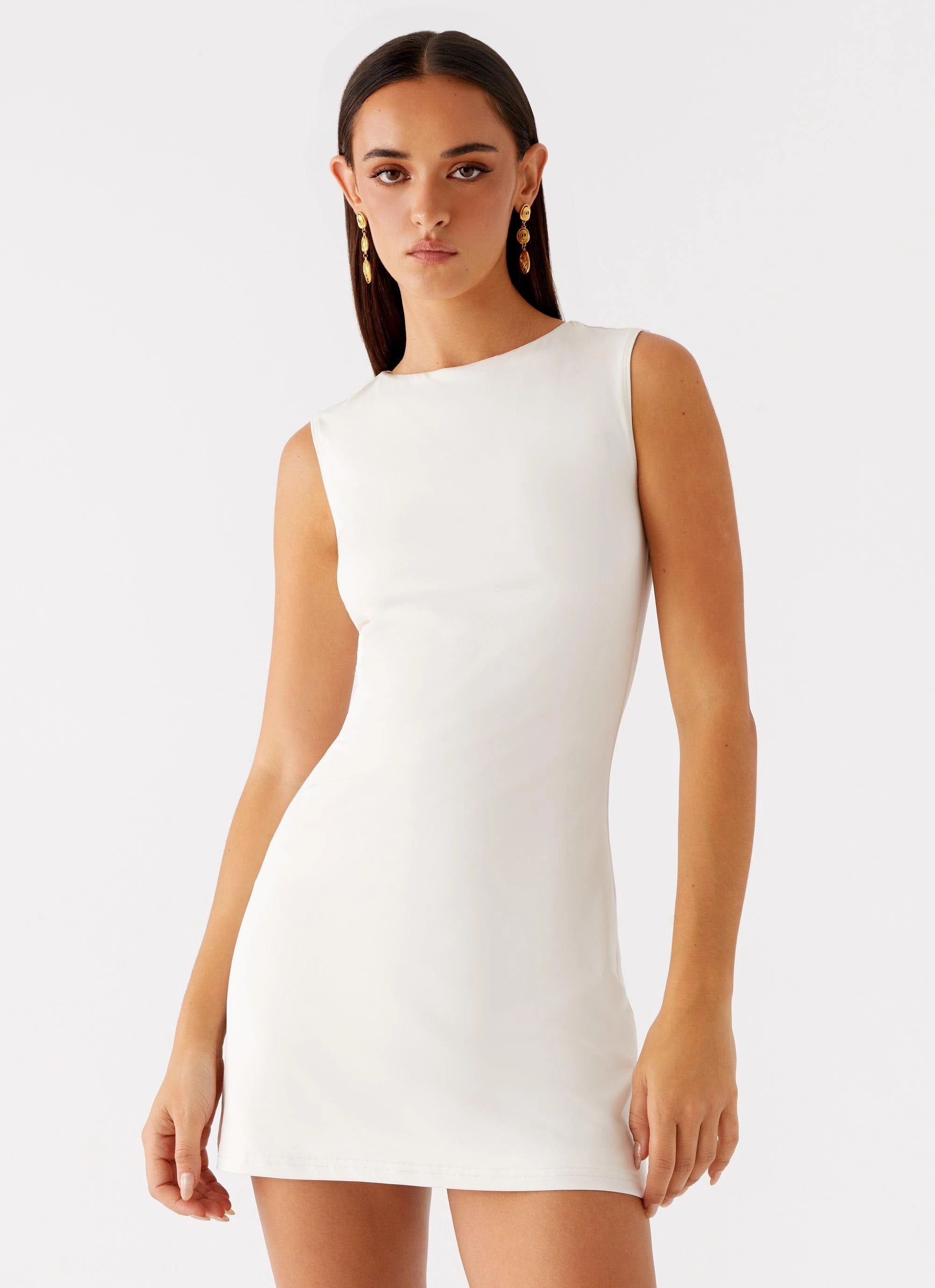 Shai Pearl Mini Dress - Ivory Fall Piece Smart Design