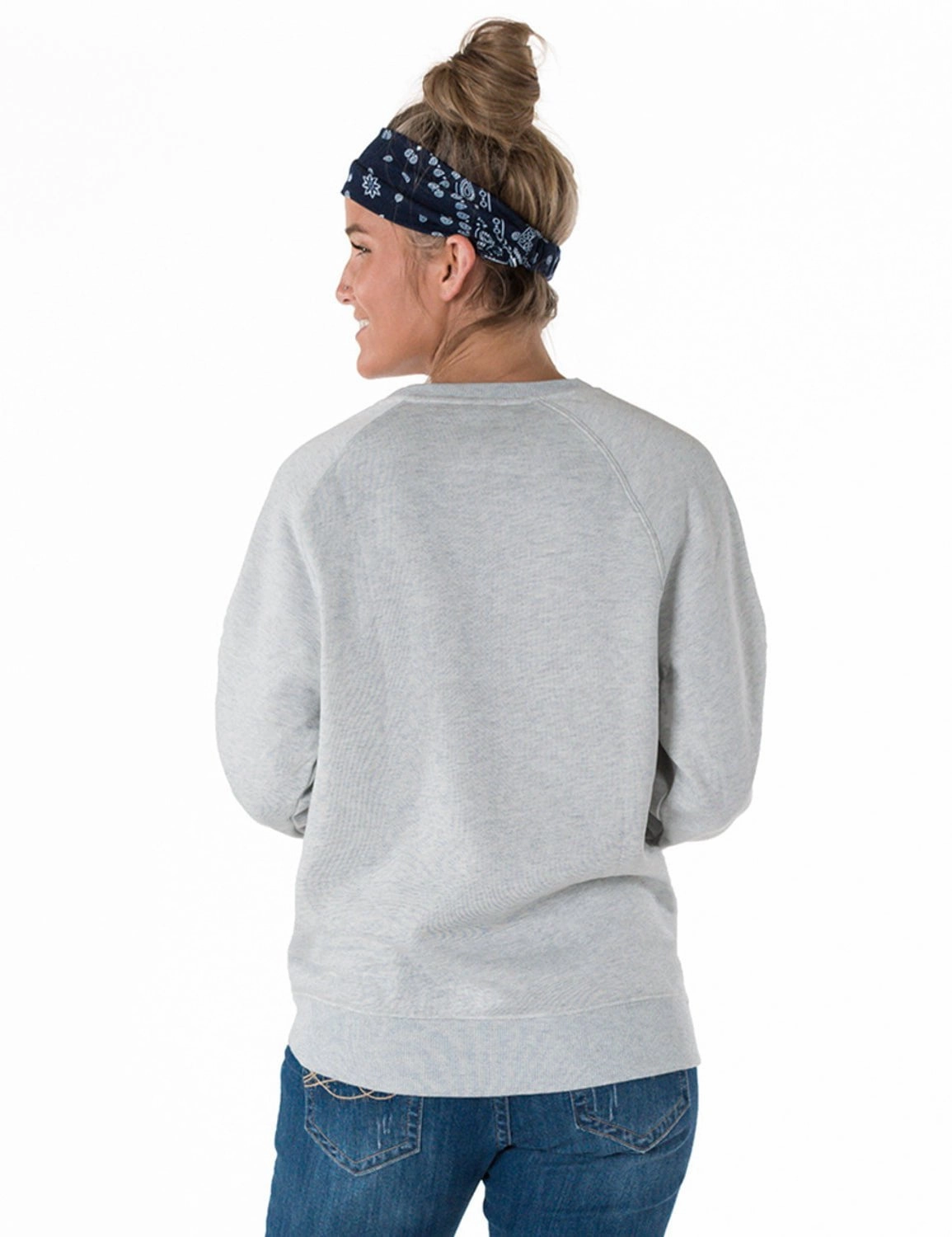 OdorResistantFabric Cowgirl Tuff Womens Sweat Dries Blood Clots Ash Poly/Rayon Sweatshirt