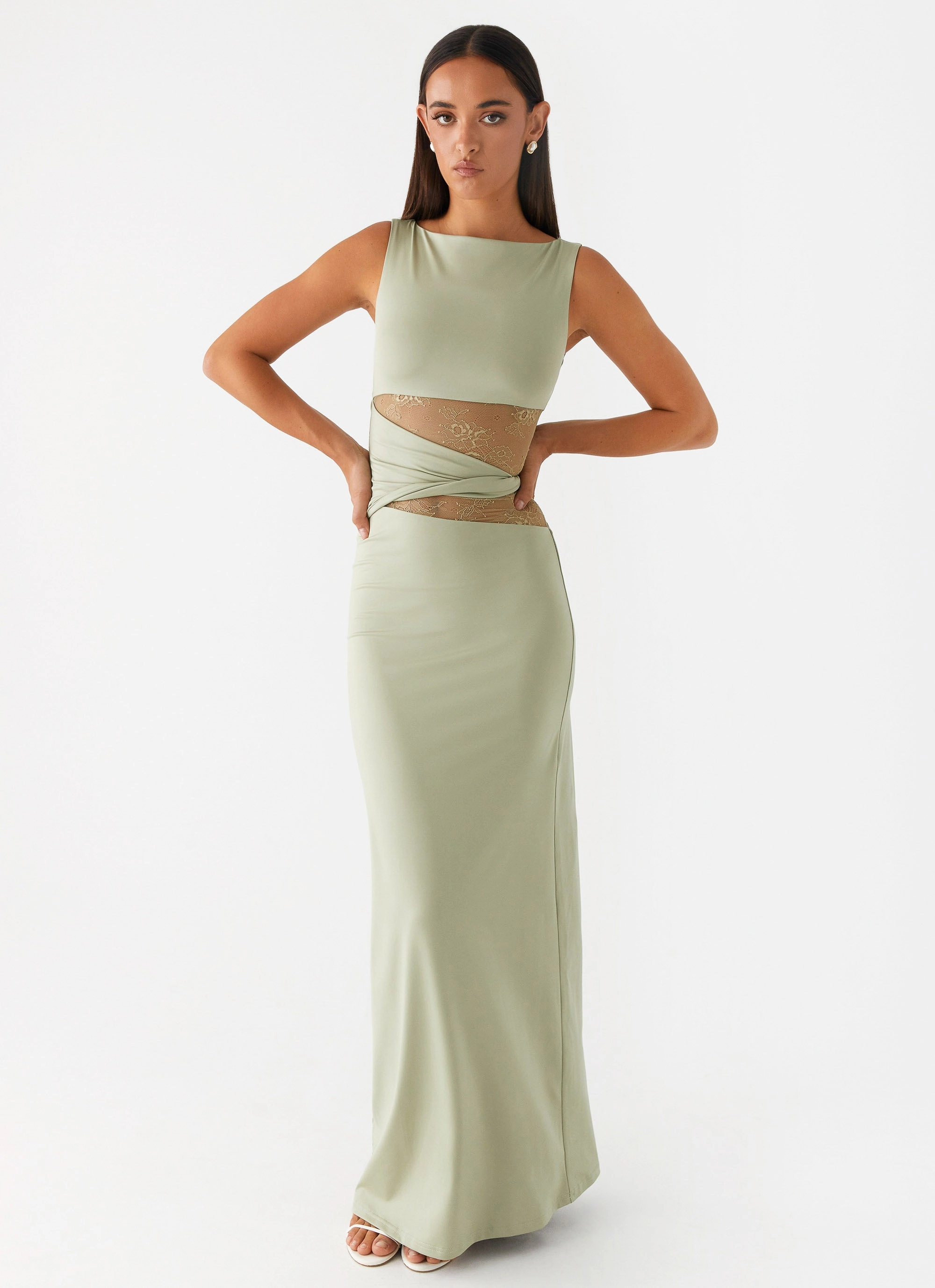 Insulated Fashion Karma Maxi Dress - Sage