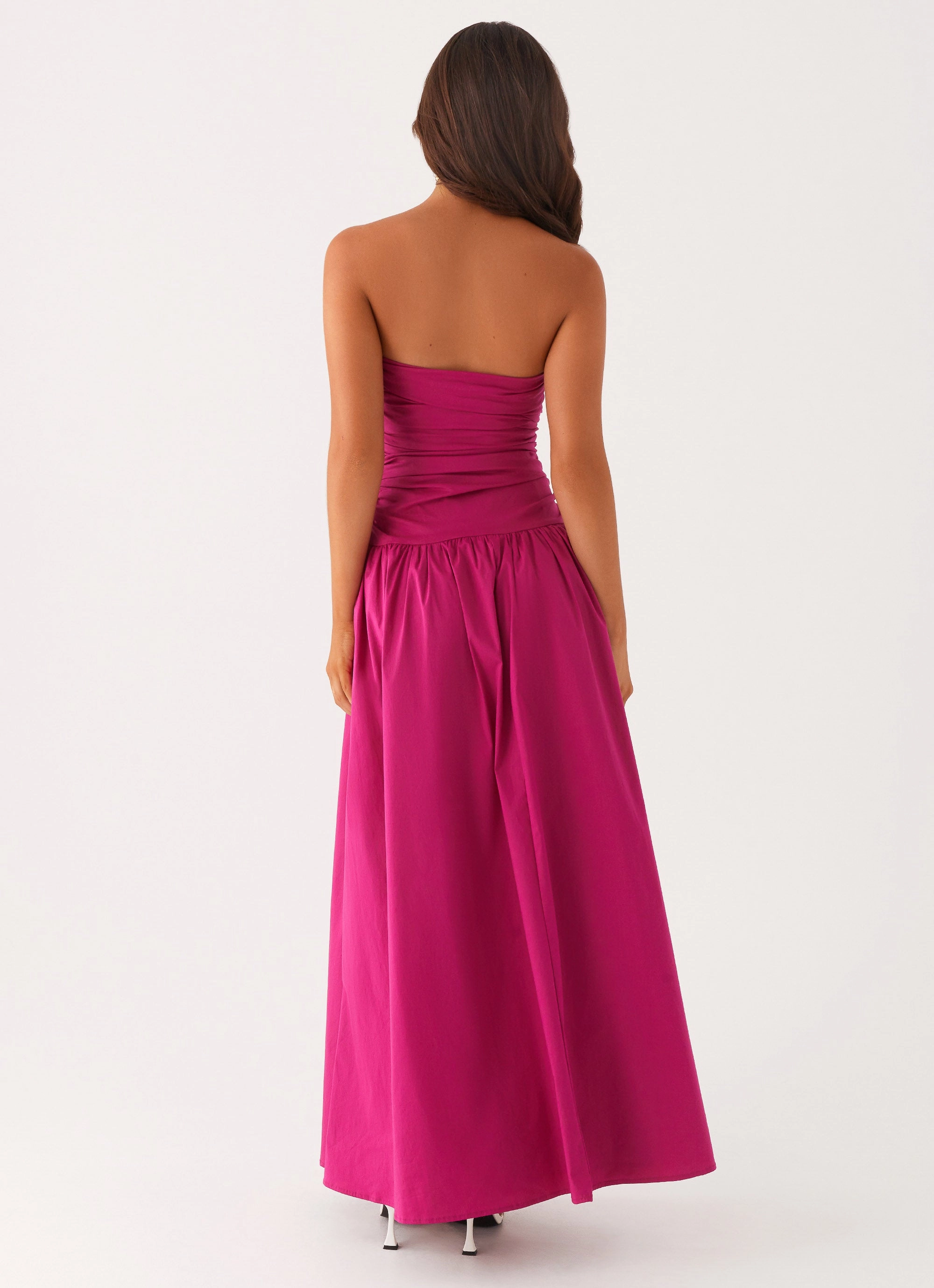 Carmel Maxi Dress - Fuchsia Heavy Duty Coat