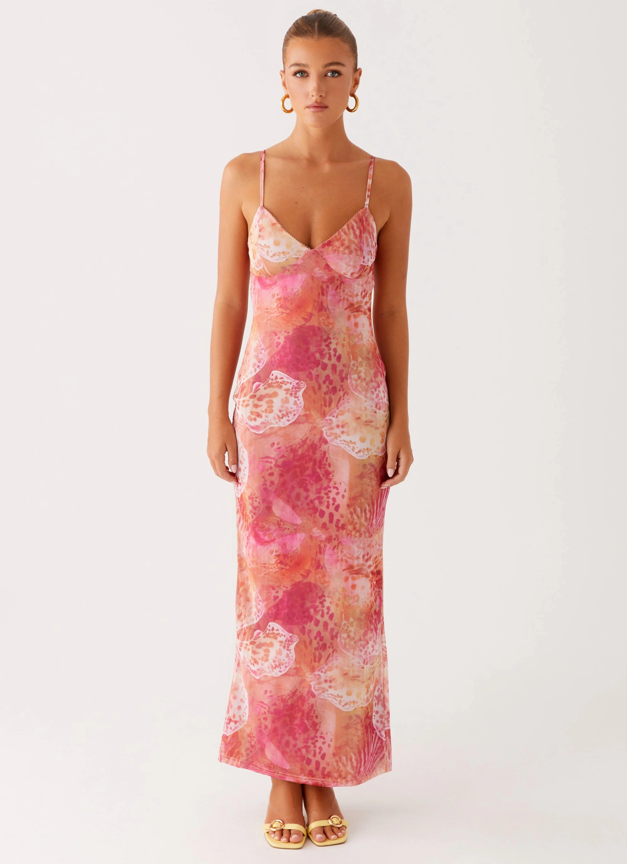 Kasey Midi Dress - Flamingo Fling Rain Resistant Coat