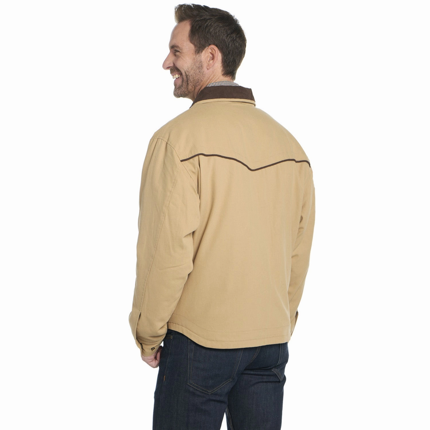 Smooth Finish Cripple Creek Mens Cord Collar CCP Winter Wheat 100% Cotton Jacket