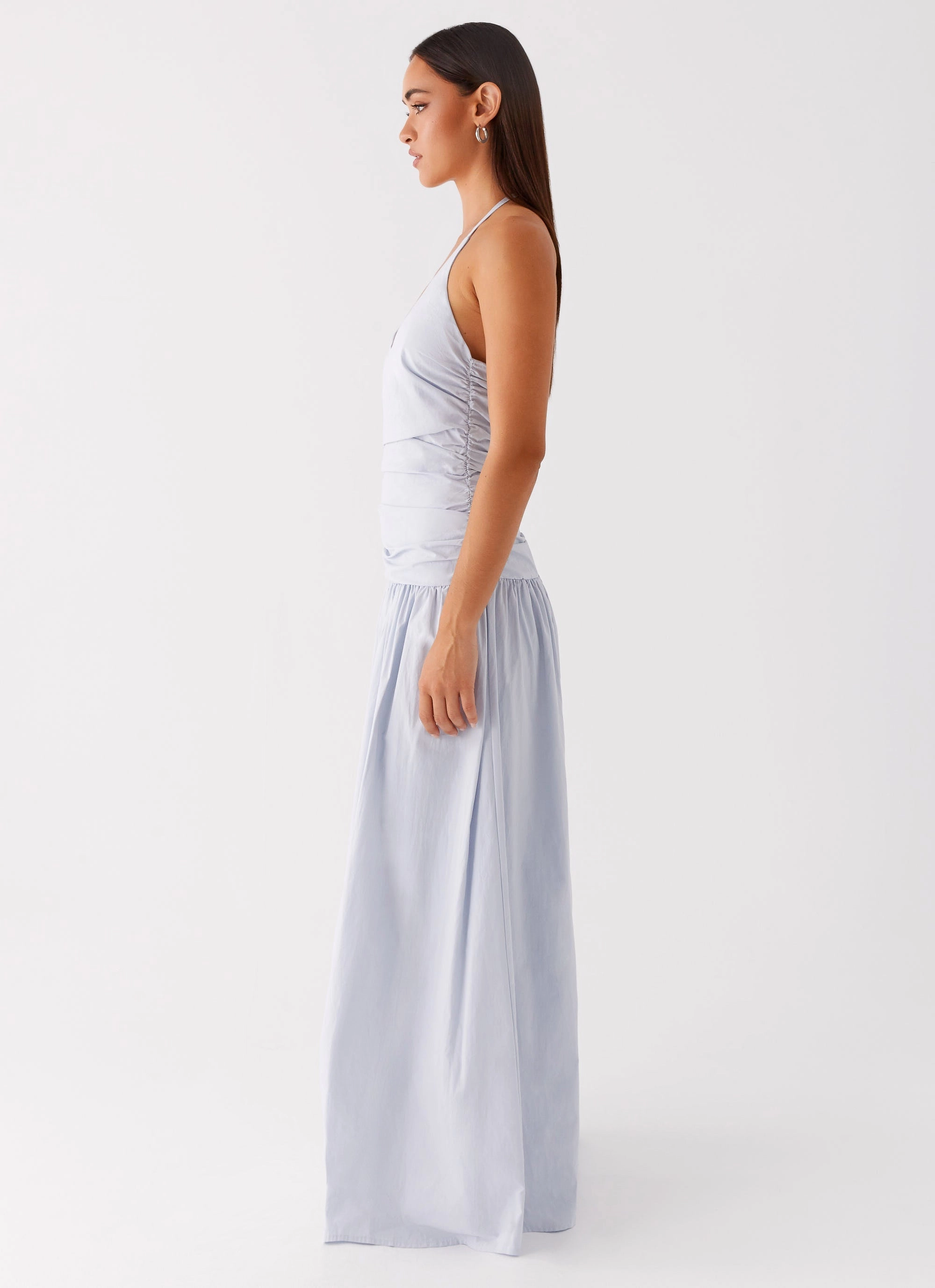 Cristina Halter Maxi Dress - Cornflower Blue Classic Fashion