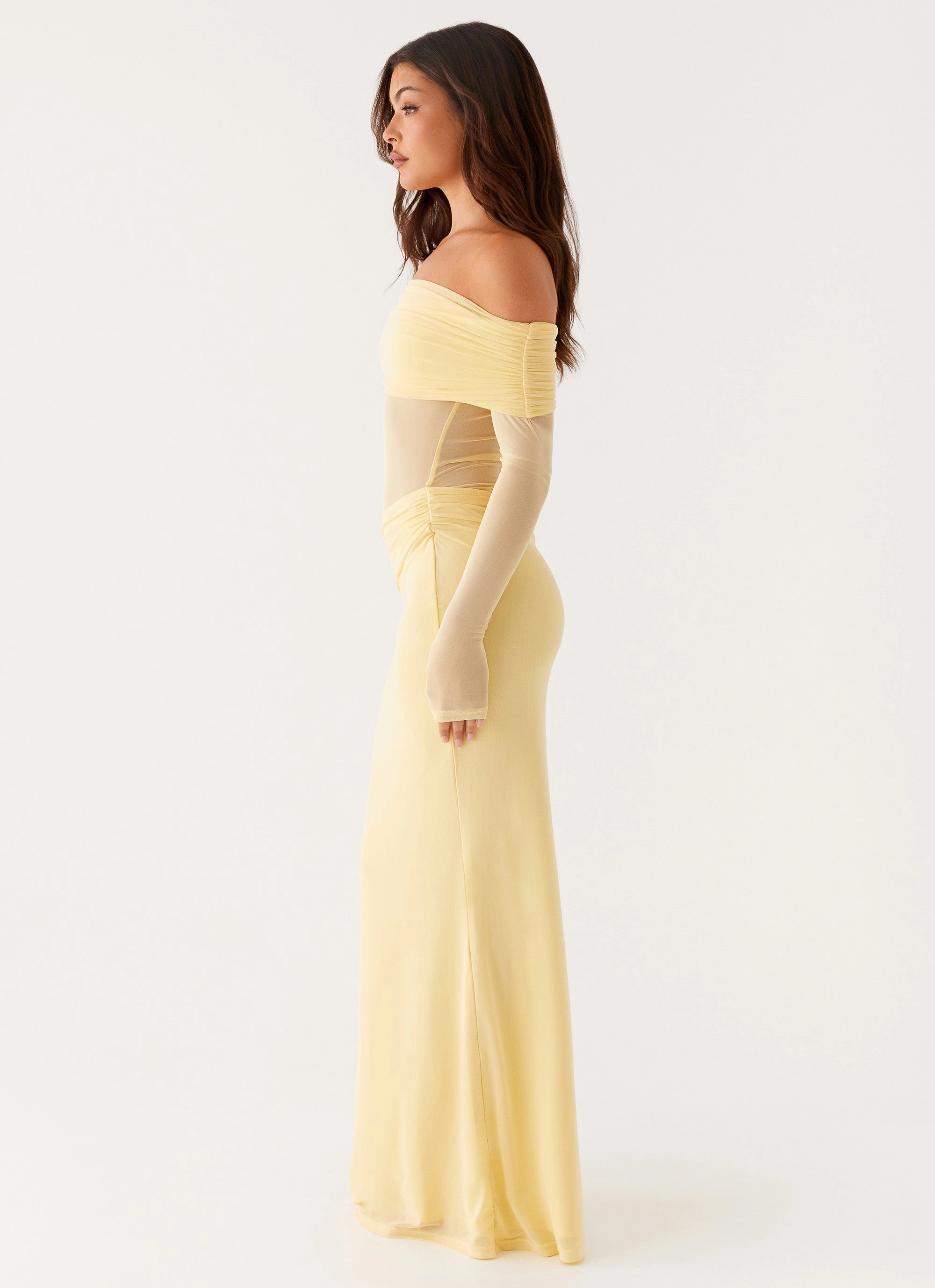 Rose Soft Versatile dress for layering Emery Maxi Dress - Yellow