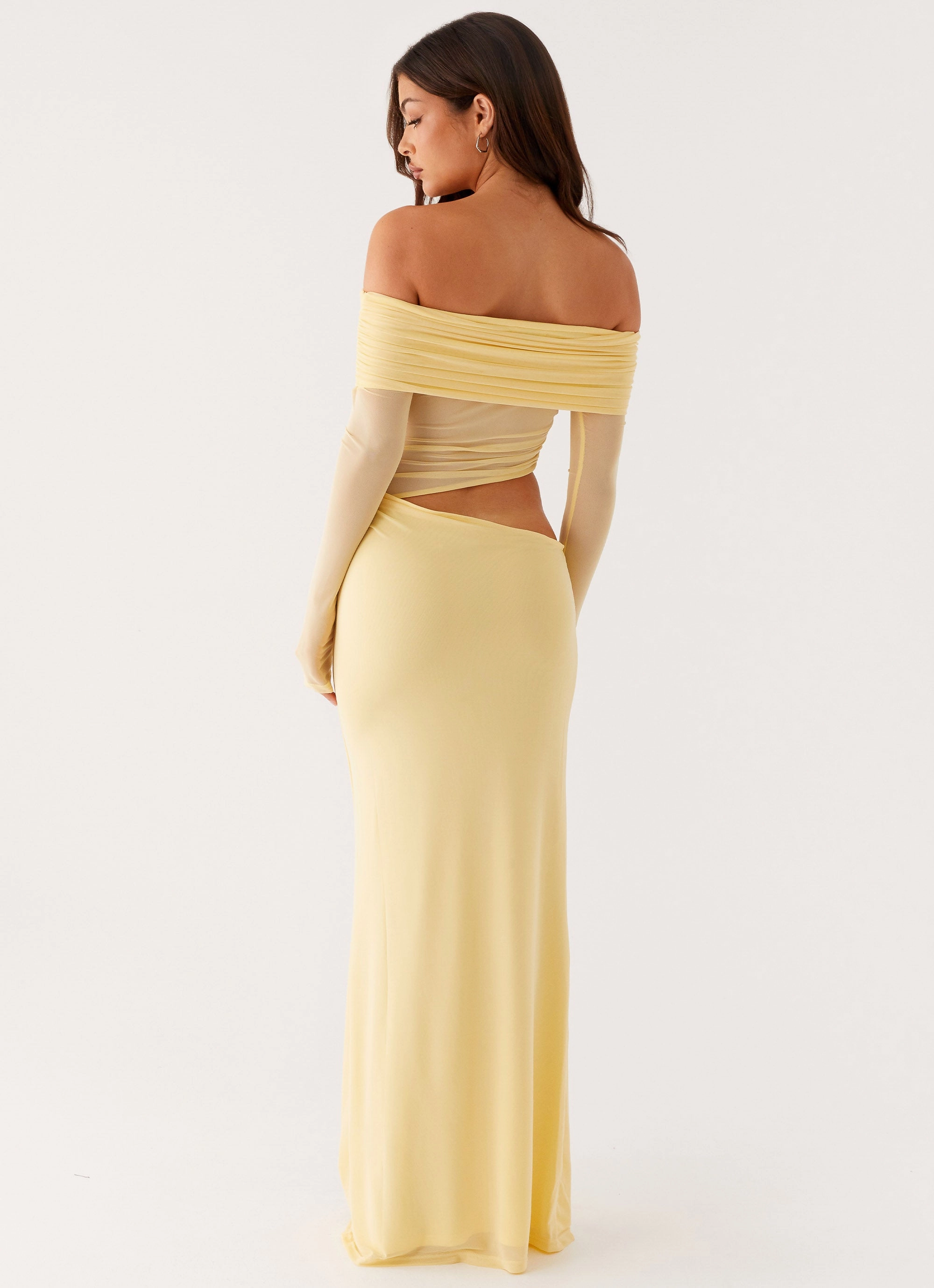 Emery Maxi Dress - Yellow Fashionable Style Urban Classic