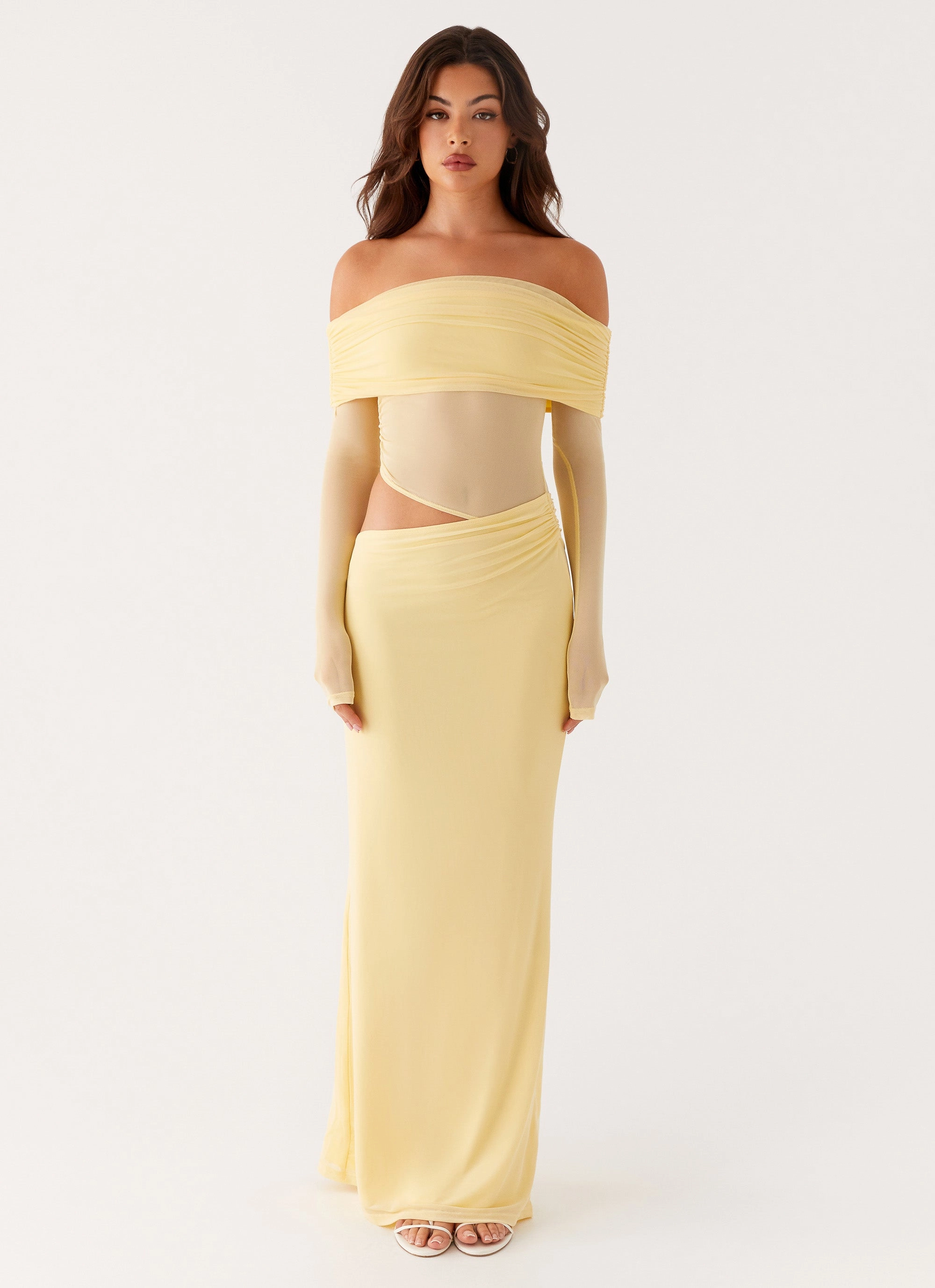Emery Maxi Dress - Yellow High End Look