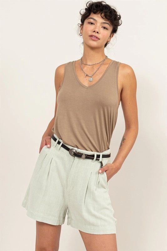 Daisychain V Neck Tank Top Built In Odor Control