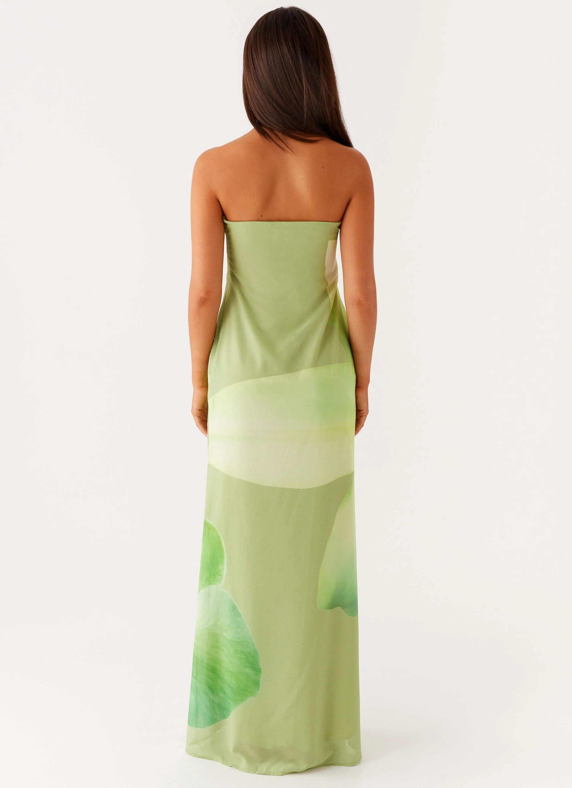 Body Flow Soft Material Darcy Maxi Dress - Green Floral